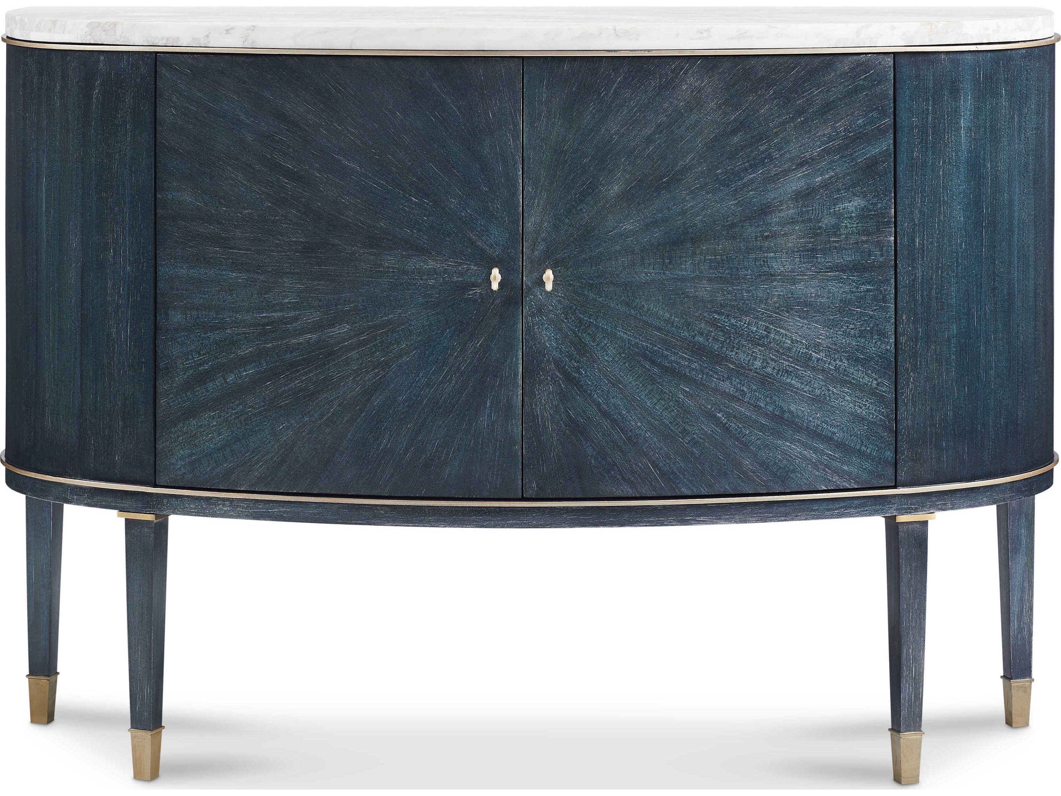 Hickory White Reimagine Azure Black Maple Wood Accent Chest