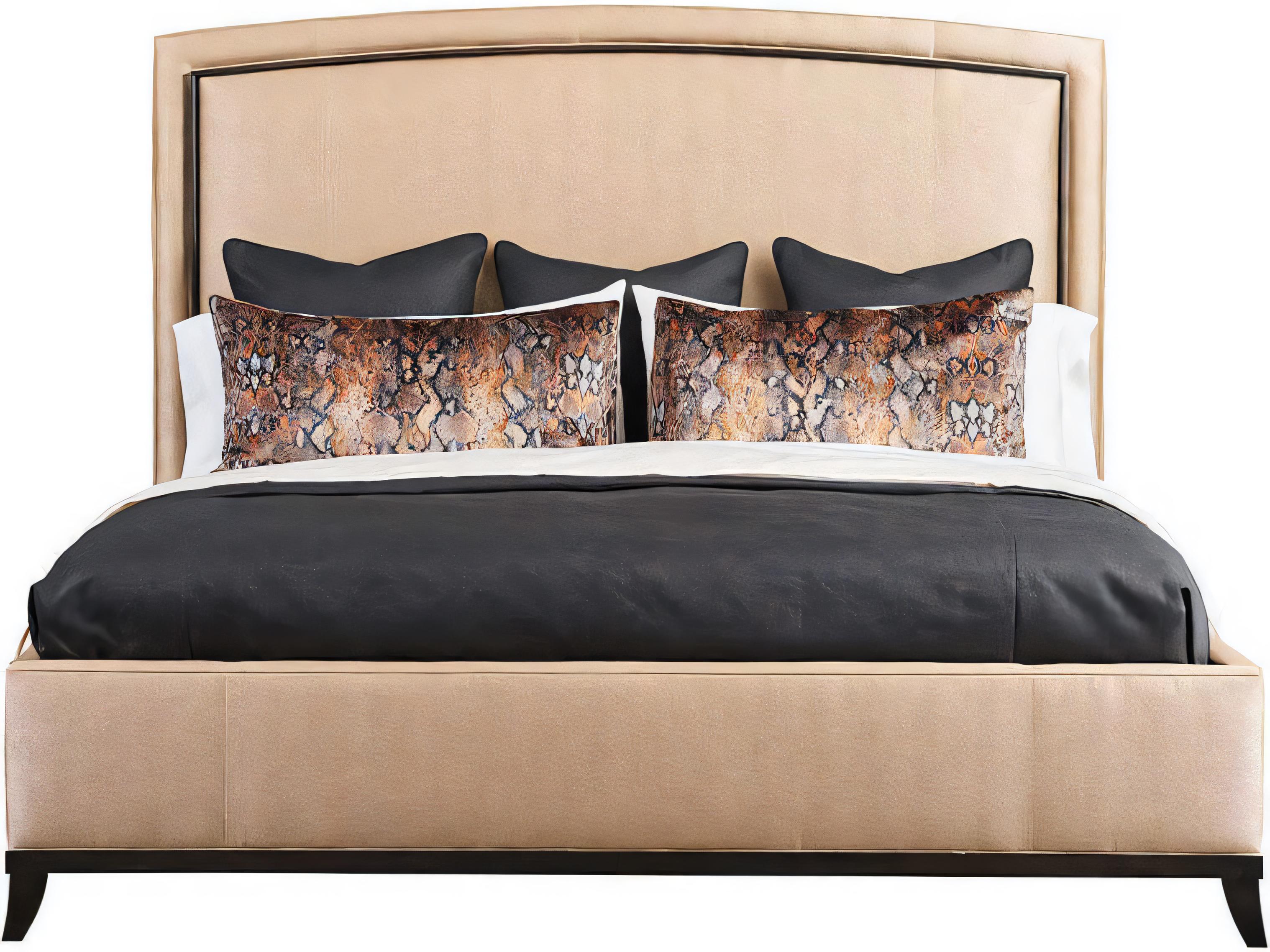 Hickory White Reimagine Beige Upholstered Carrington Panel Bed