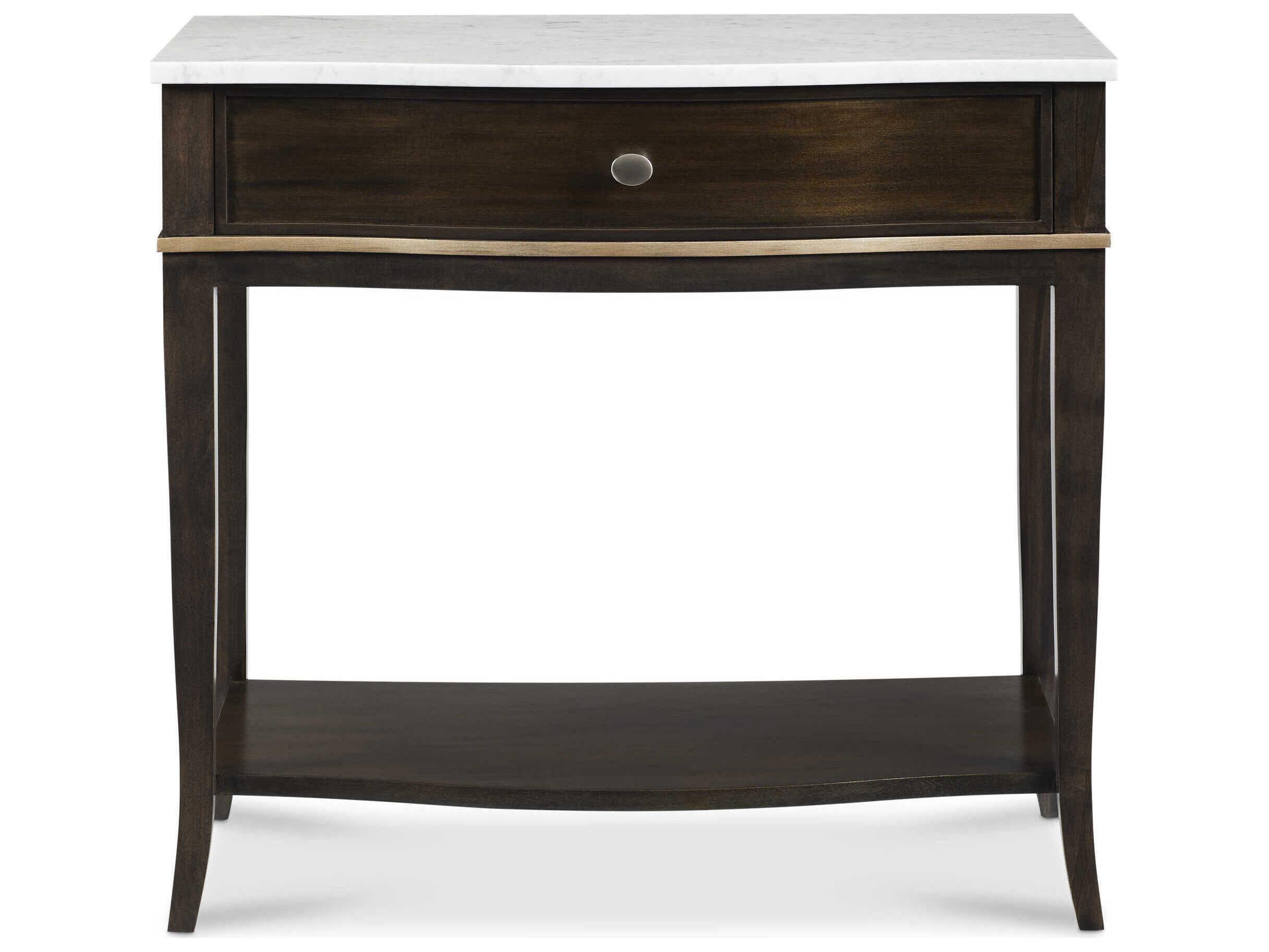 Hickory White Reimagine 1-Drawer Carrington Nightstand with Stone Top