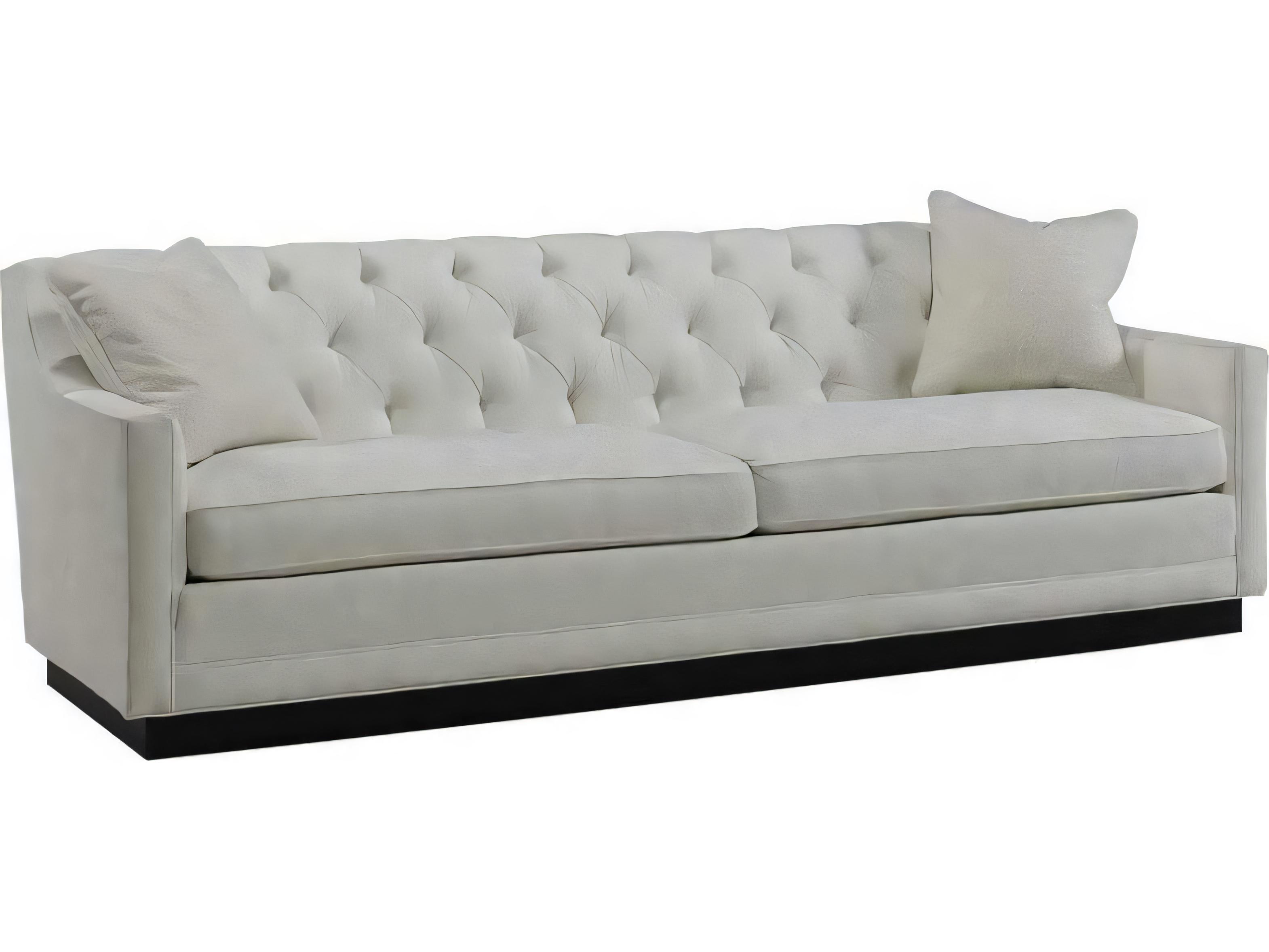 Hickory White Custom Elements Upholstery Walnut Upholstered Sofa
