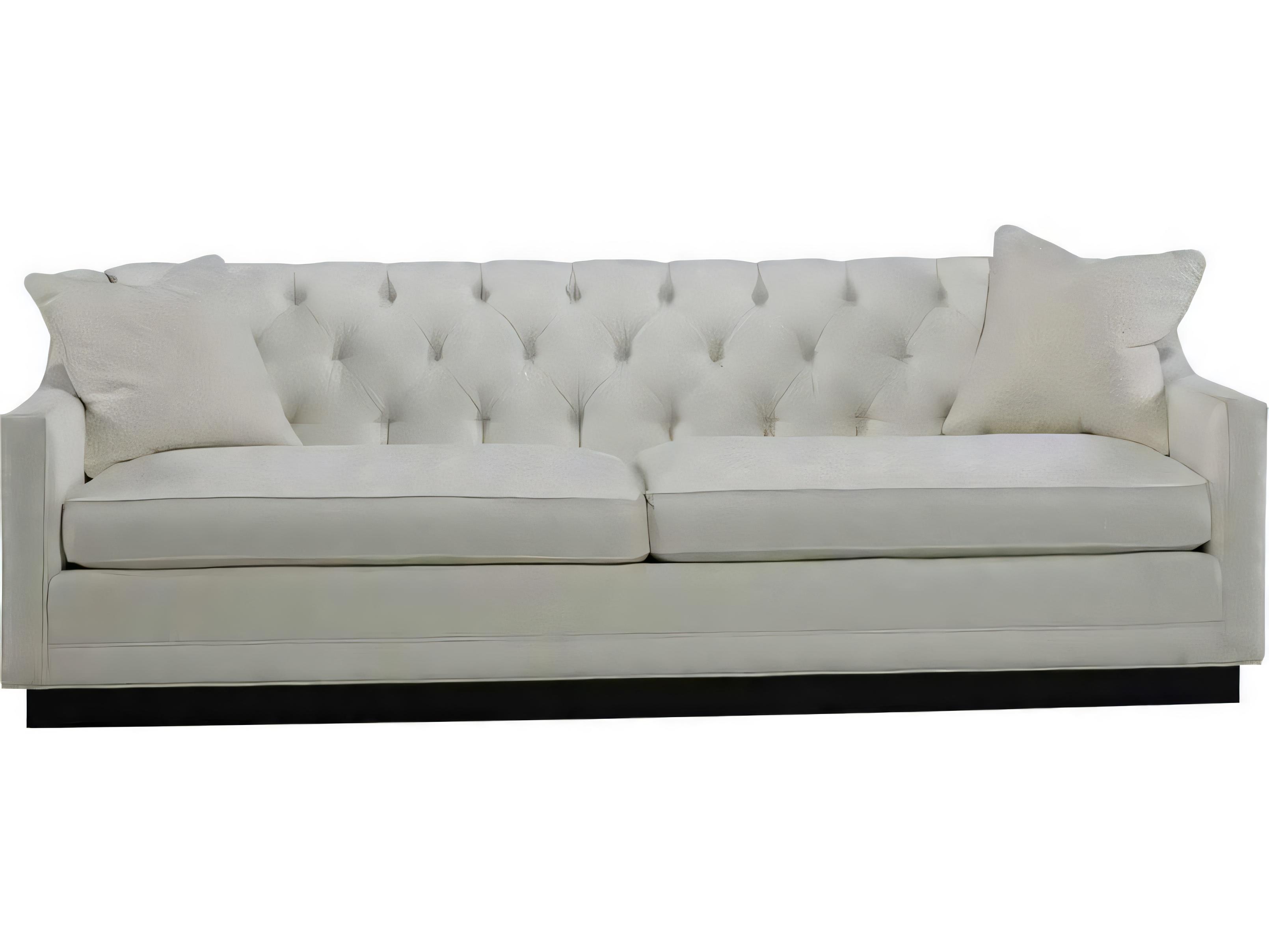 Hickory White Custom Elements Upholstery Walnut Upholstered Sofa