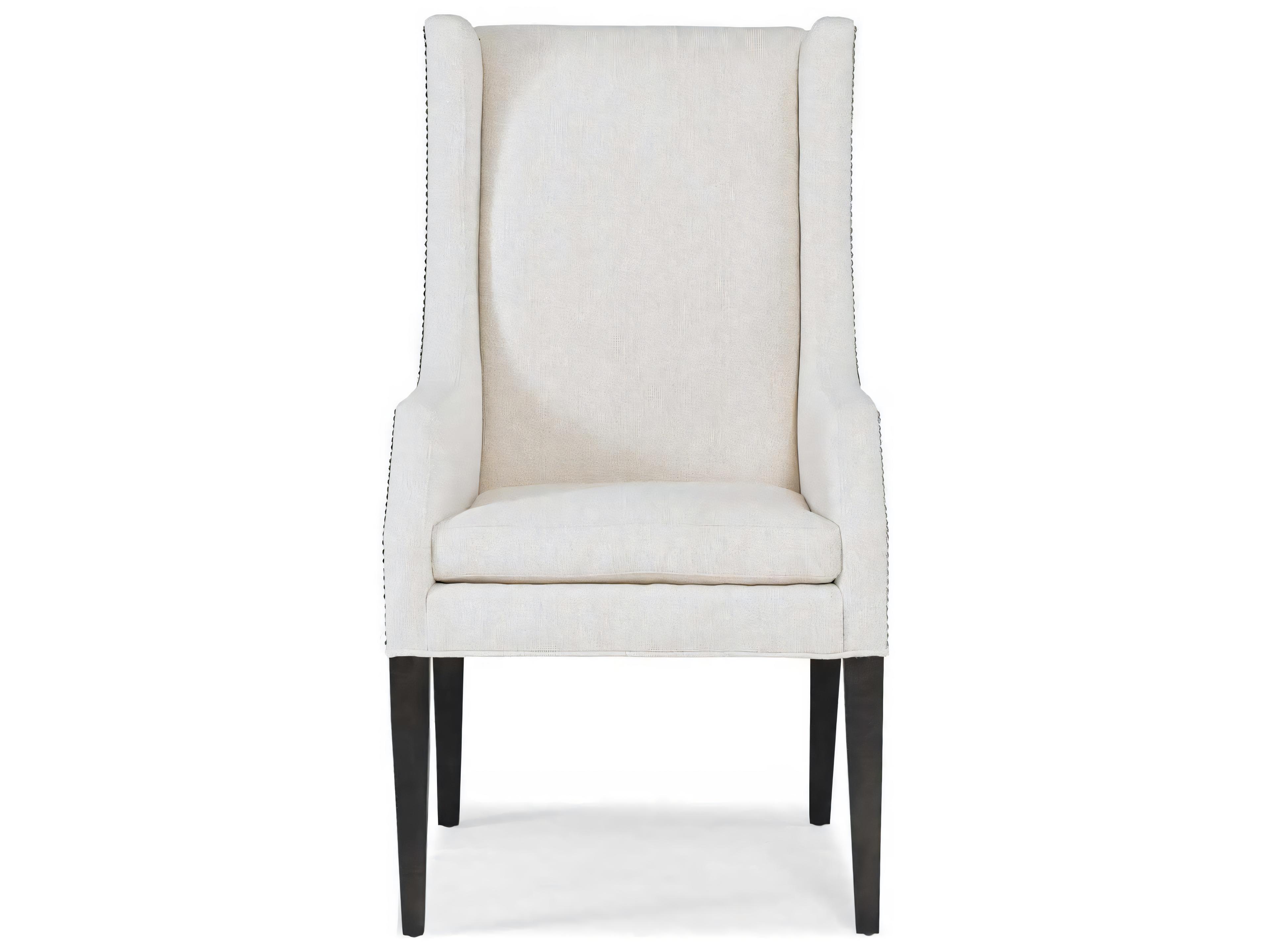 Hickory White Trace Upholstered Arm Dining Chair