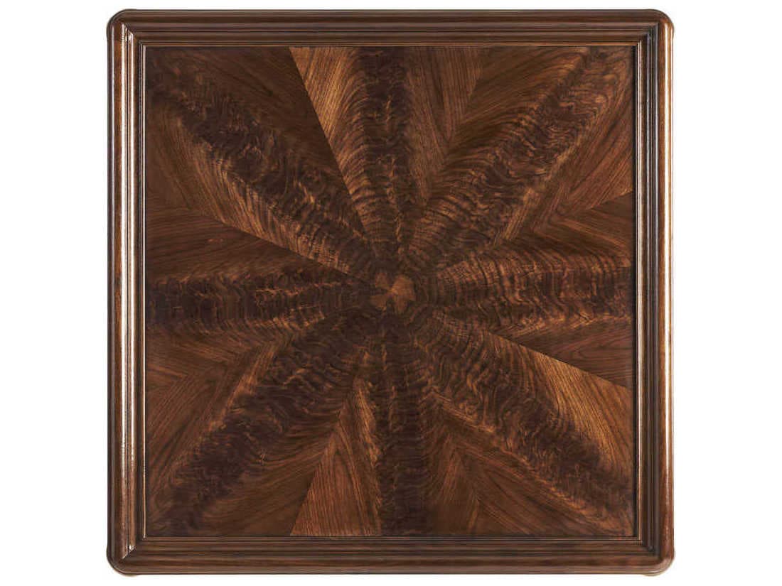 Hickory White Square Wood Carmen Cocktail Table