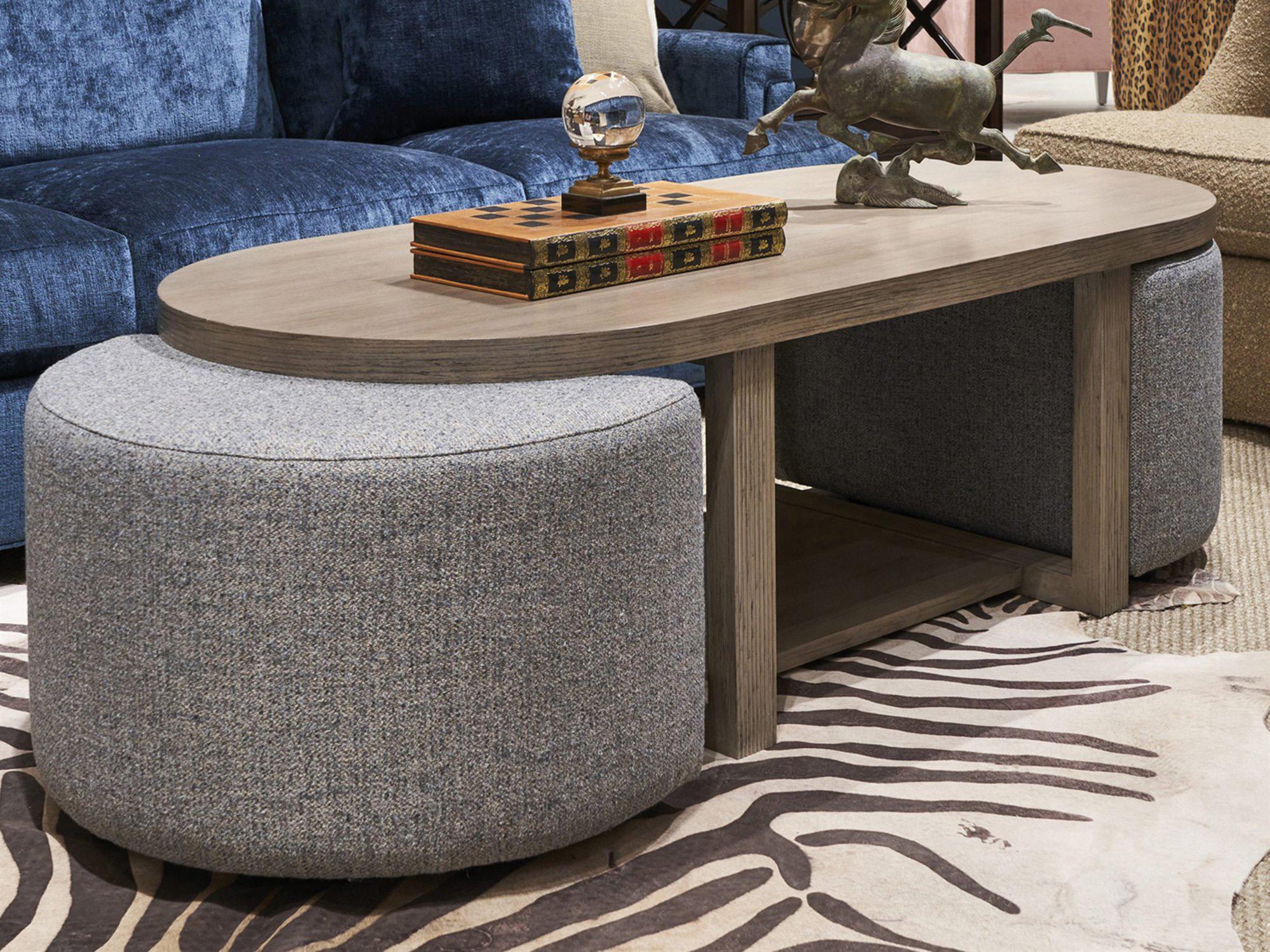 Hickory White Orla Cocktail & Ottoman Table Set