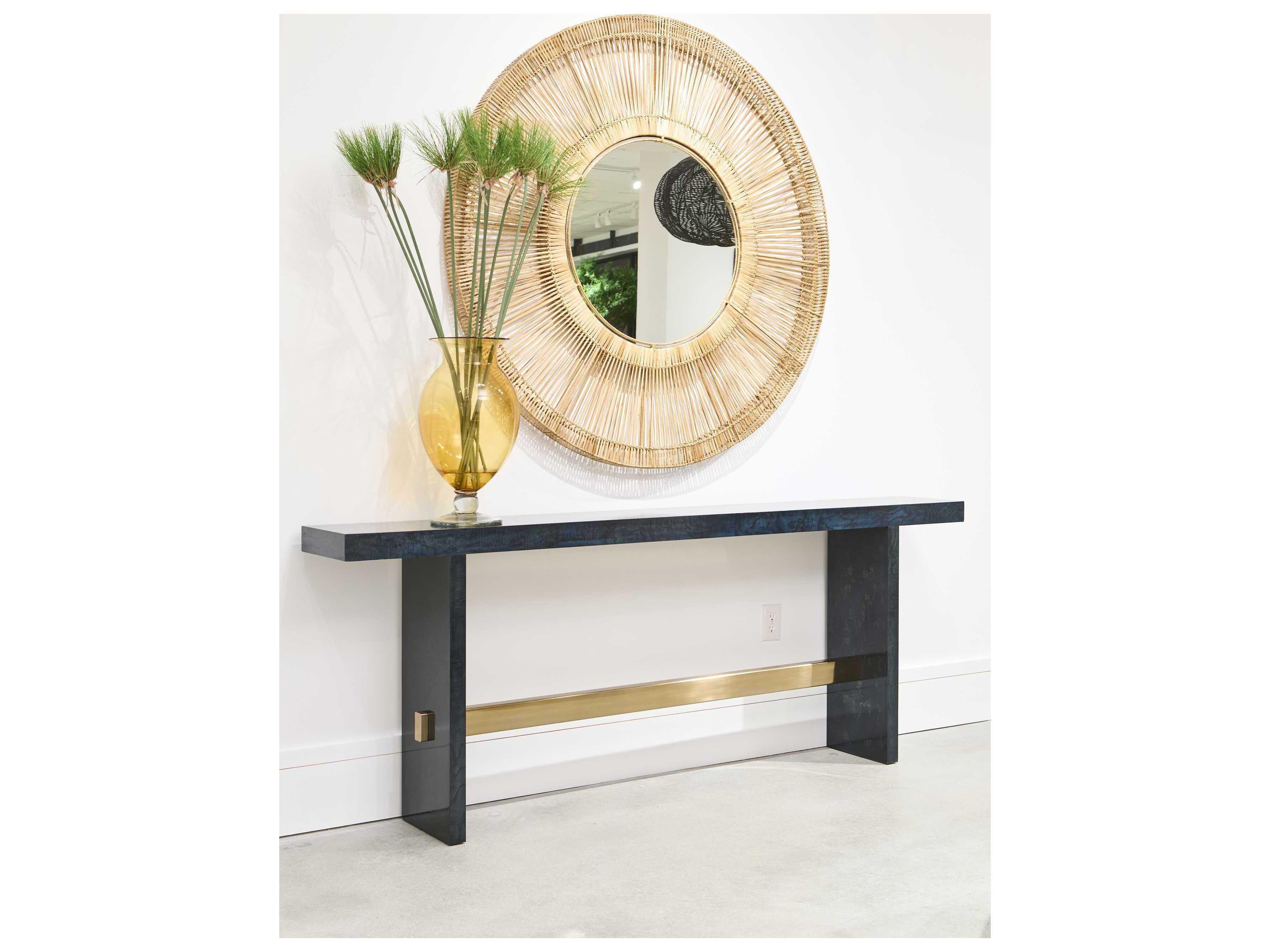 Hickory White Grangier Rectangular Wood Console Table