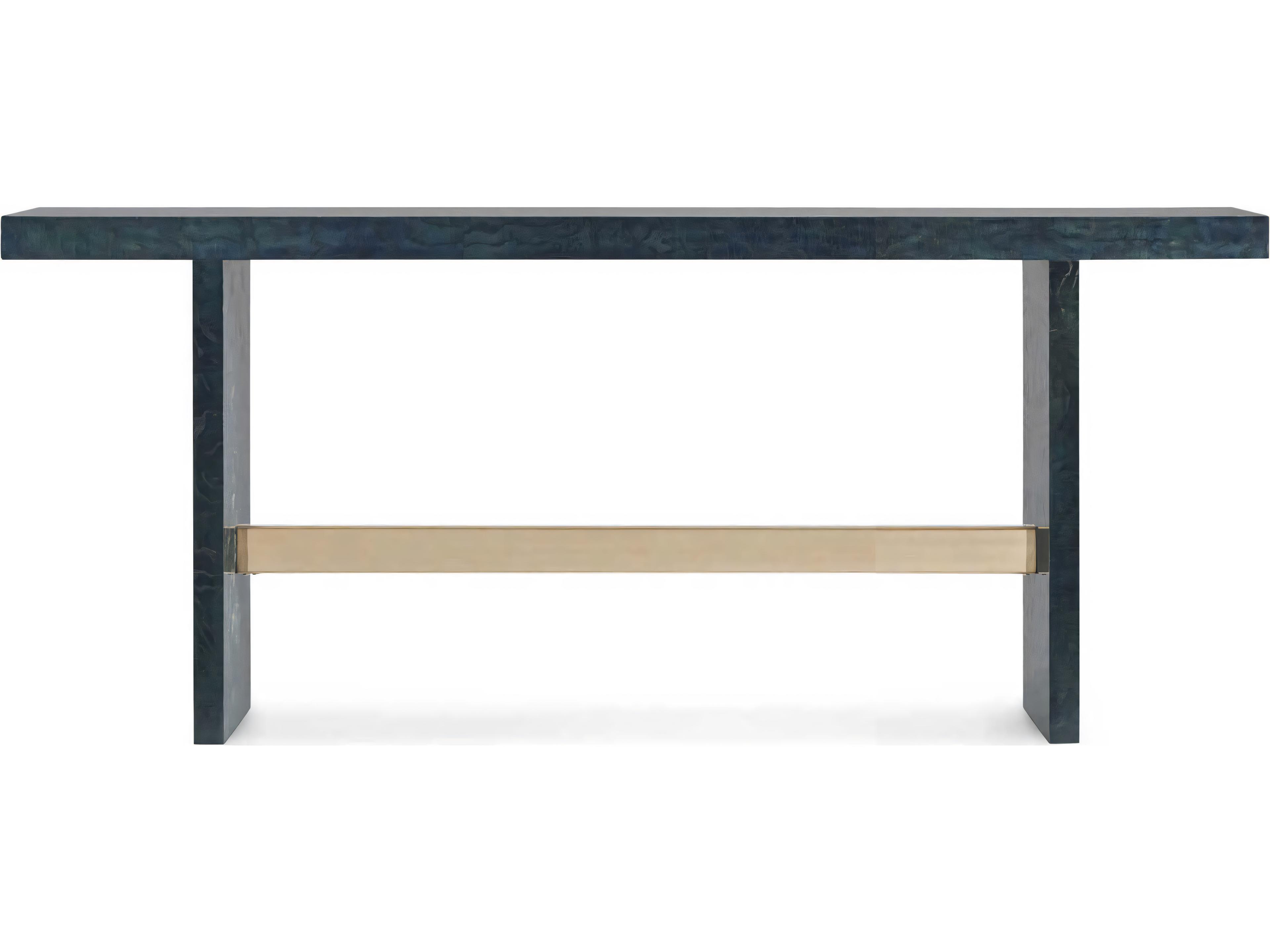 Hickory White Grangier Rectangular Wood India Ink Console Table