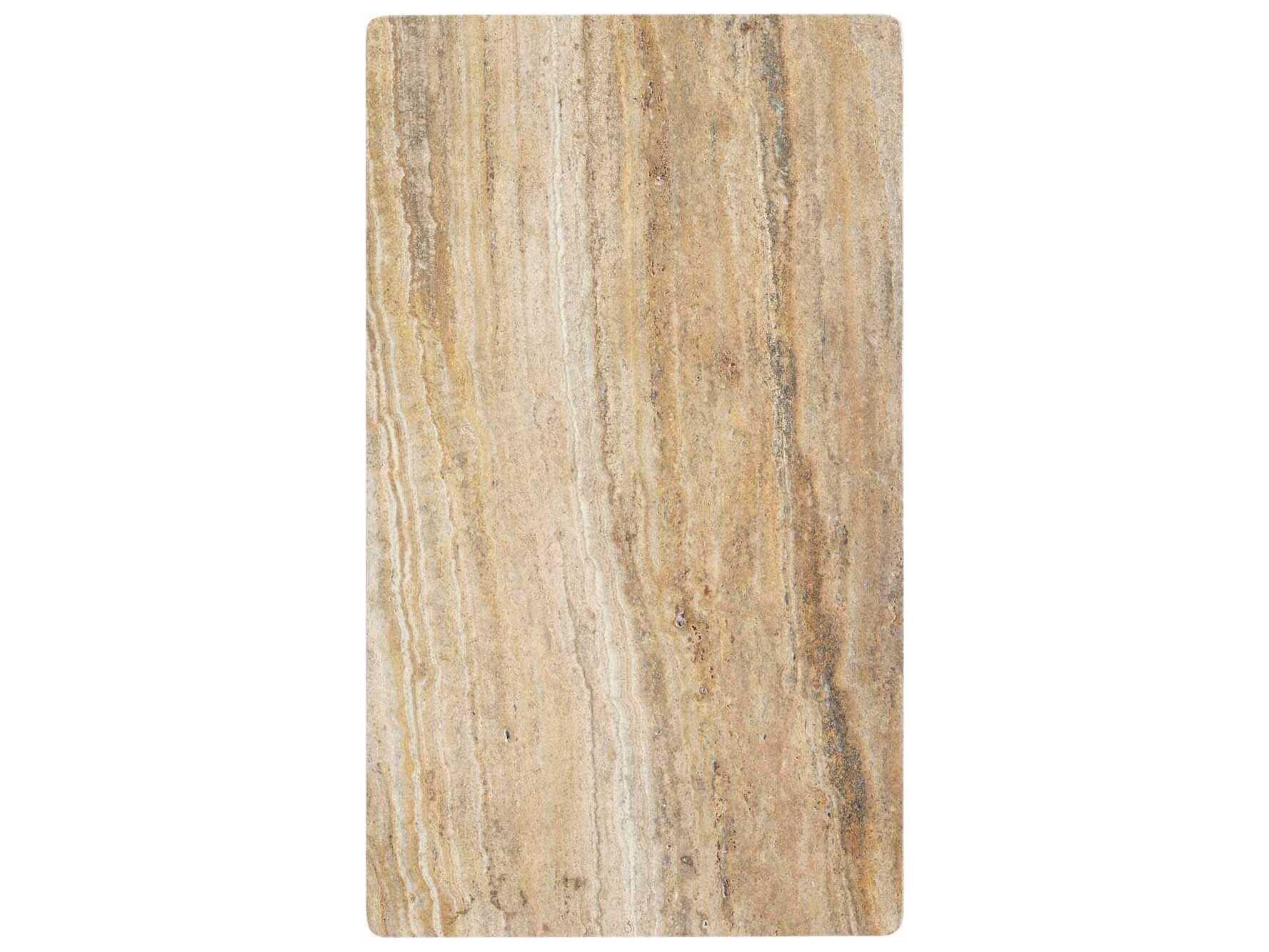 Hickory White Revival Rectangular Stone West End Table