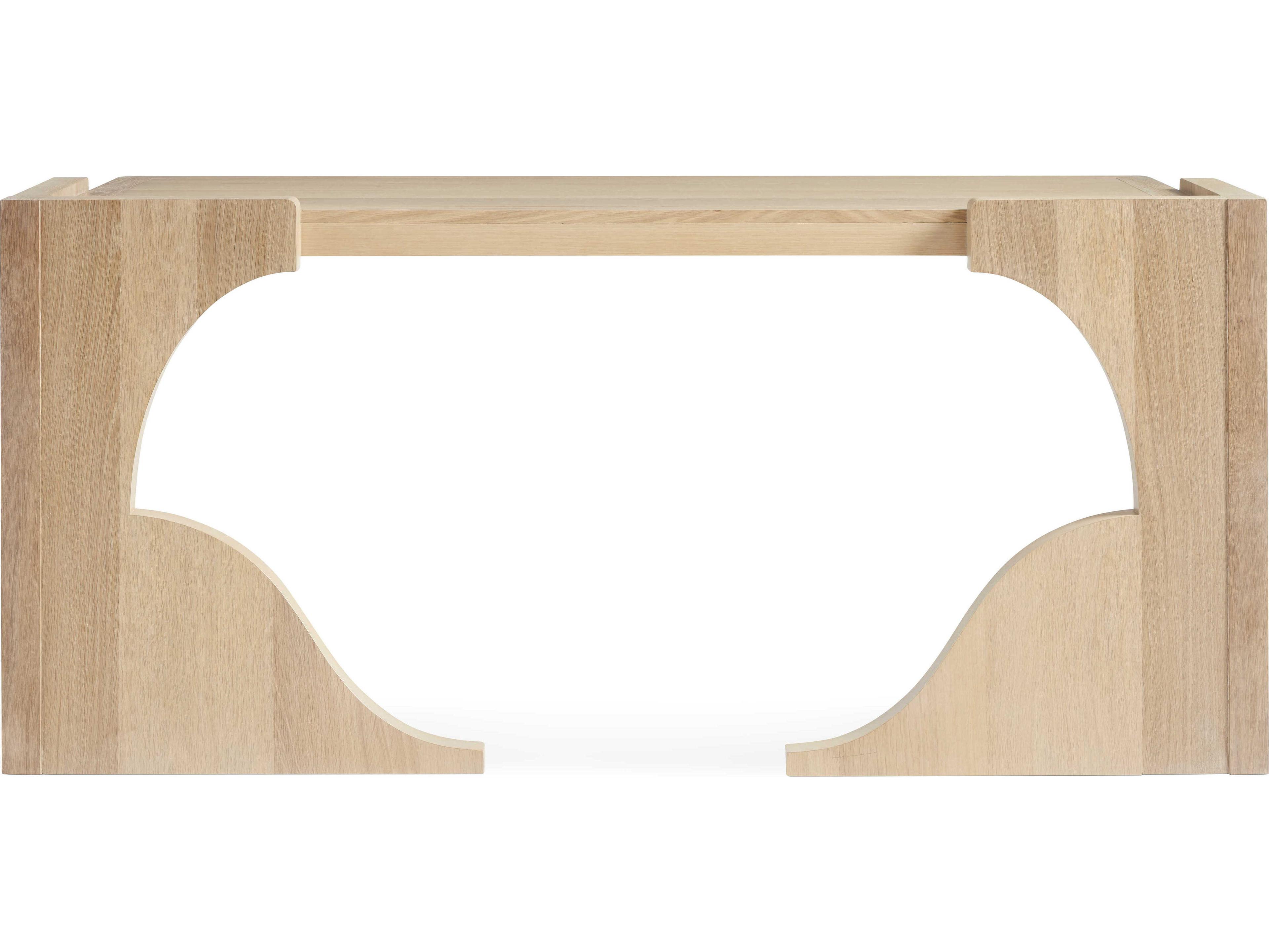 Hickory White Revival Brown Oak Wood Billings Writing Desk