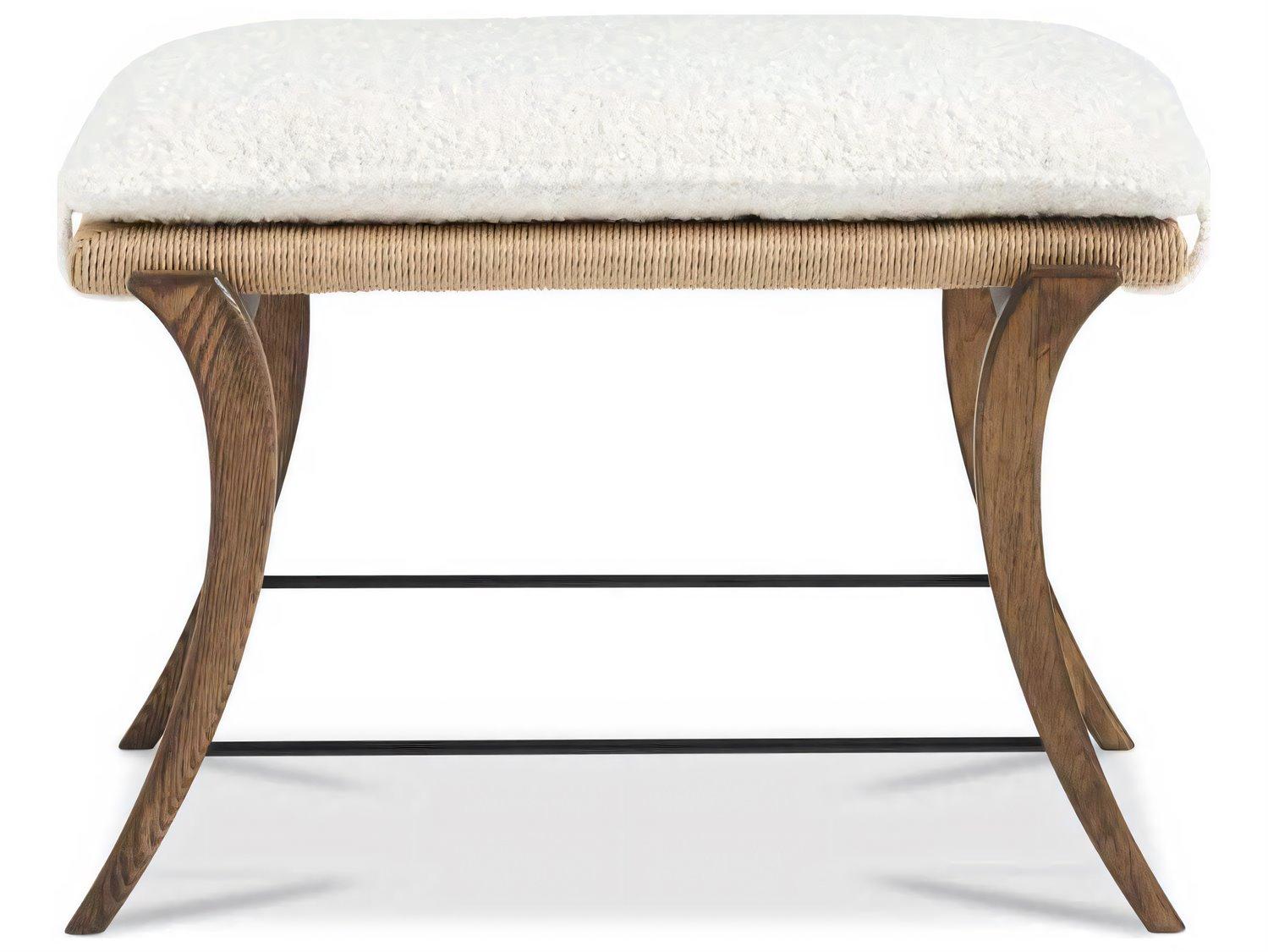Hickory White Revival Oak Brown Amelia Accent Bench