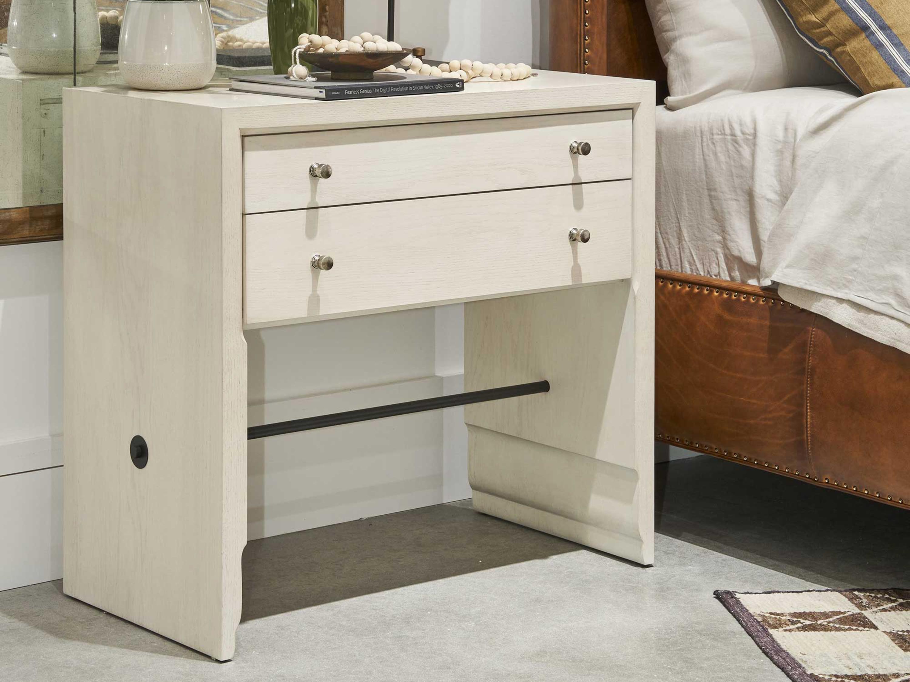 Hickory White Revival 2-Drawers Harper Nightstand