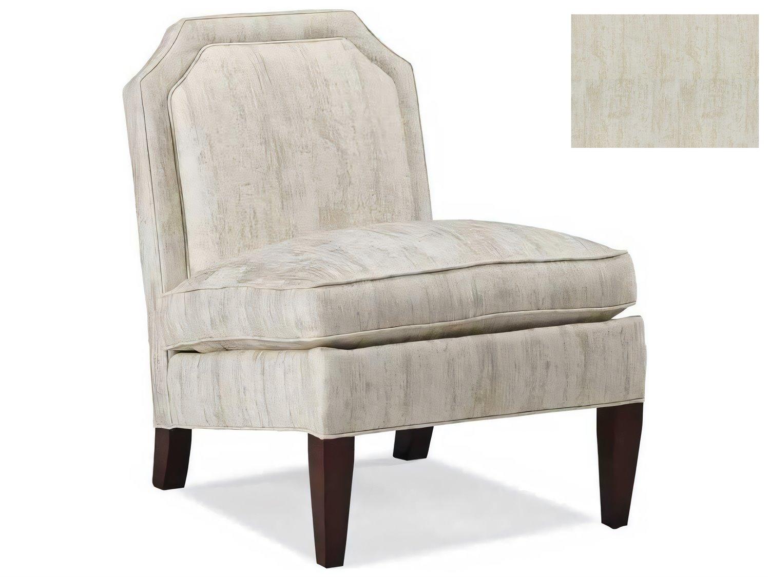 Hickory White Custom Elements Upholstery Gray Fabric Accent Chair