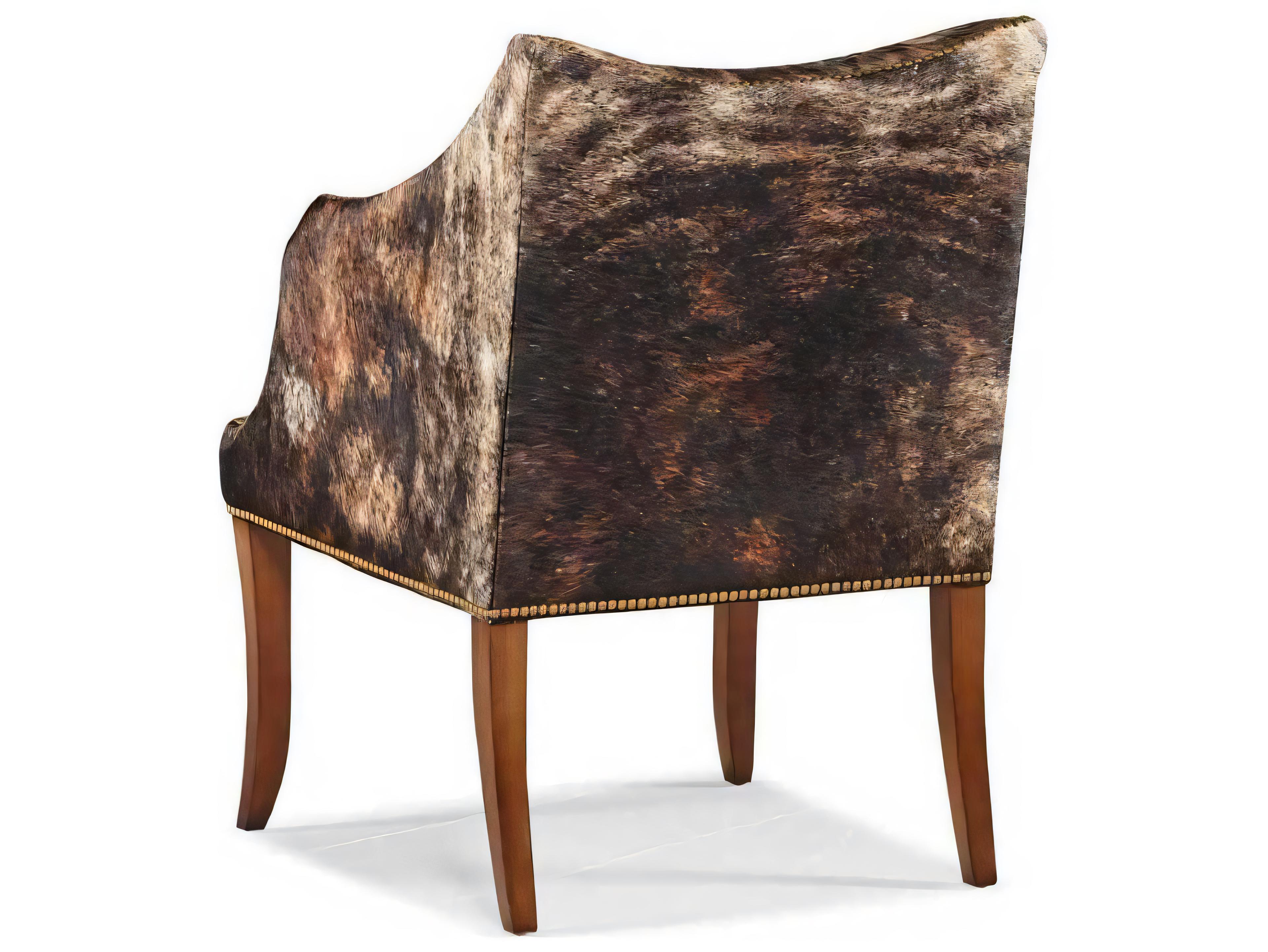 Hickory White Holland Brown Leather Accent Chair