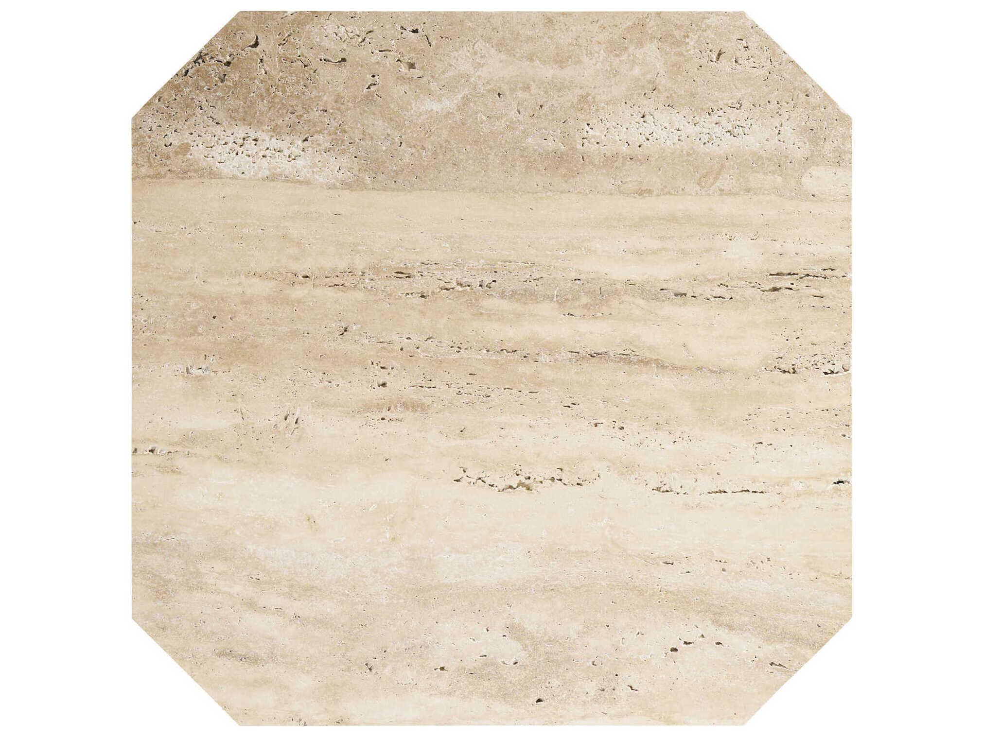 Hickory White Revival Square Stone Everett Cocktail Table