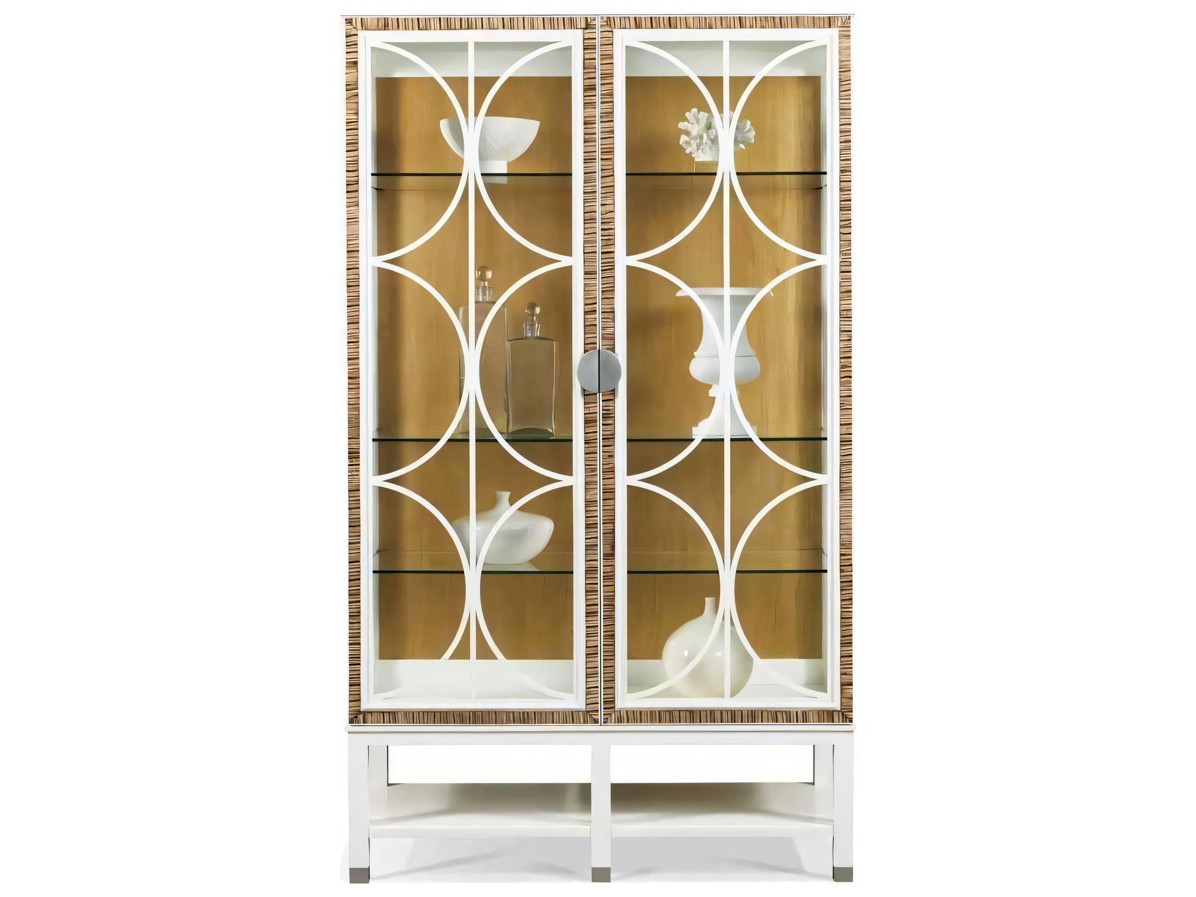 Hickory White Skyloft Maple Wood Bunching Display Cabinet
