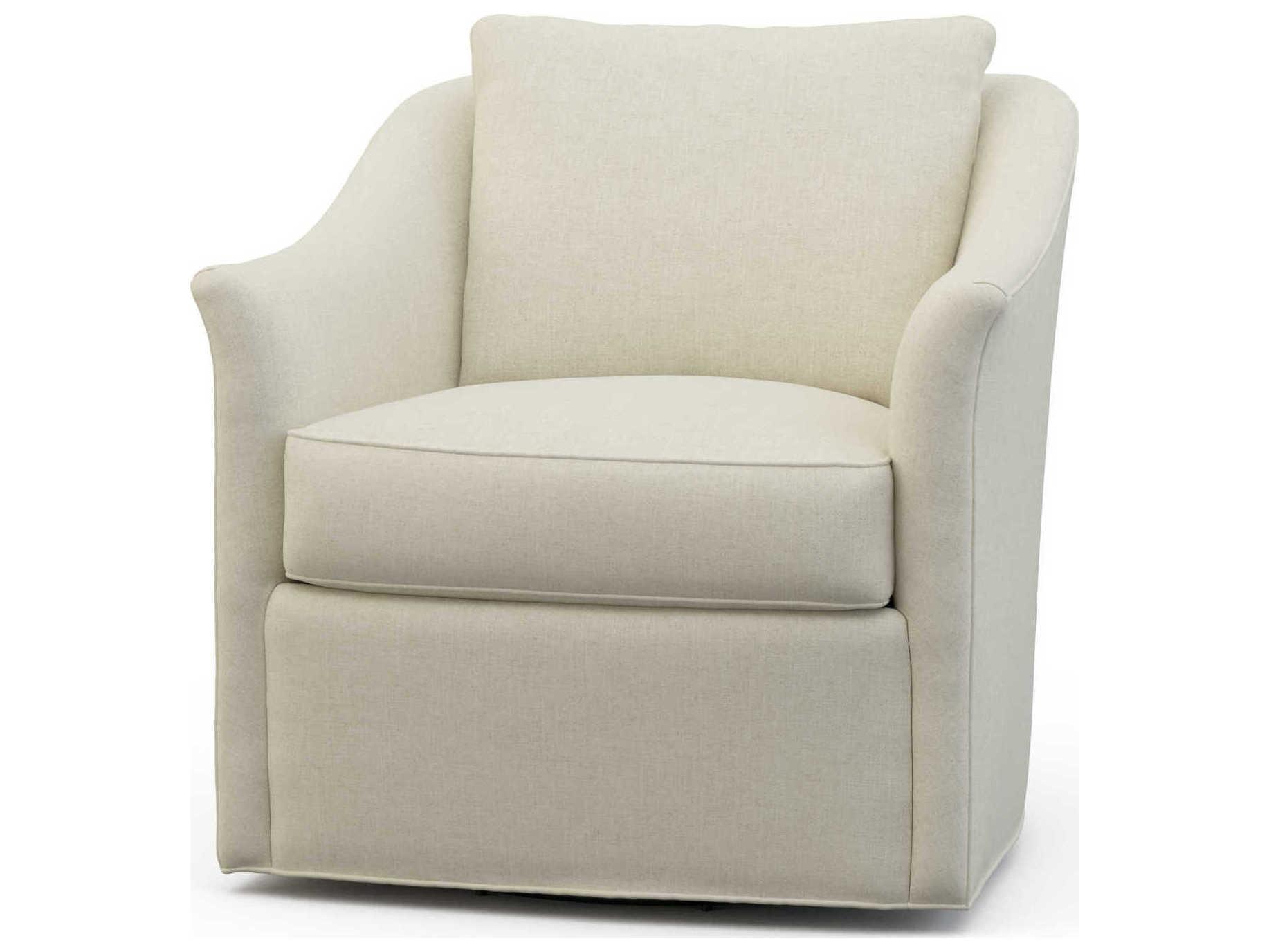 Hickory White Custom Elements Upholstery Reynolda Swivel Accent Chair