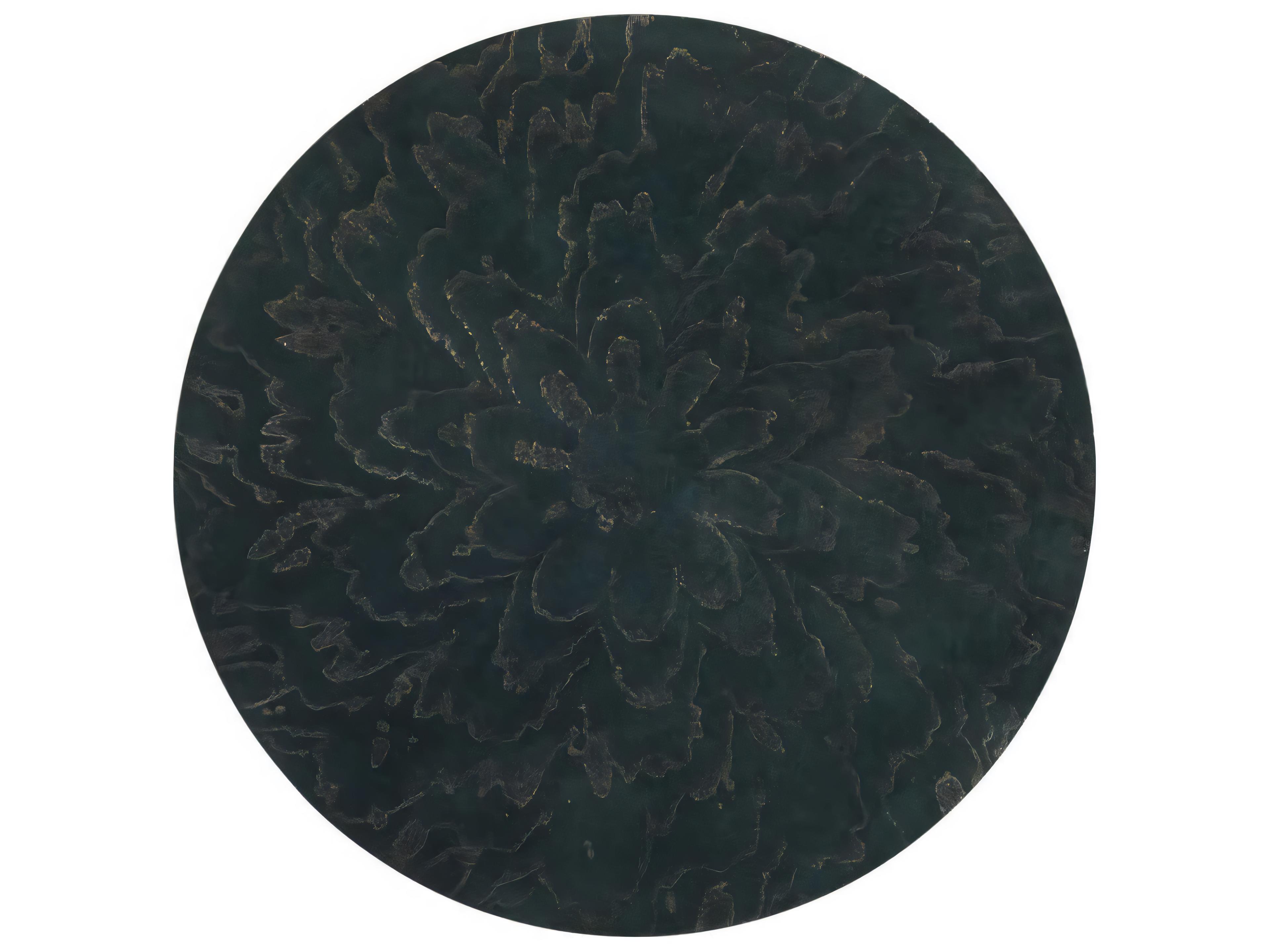 Hickory White Round Wood Azure End Table