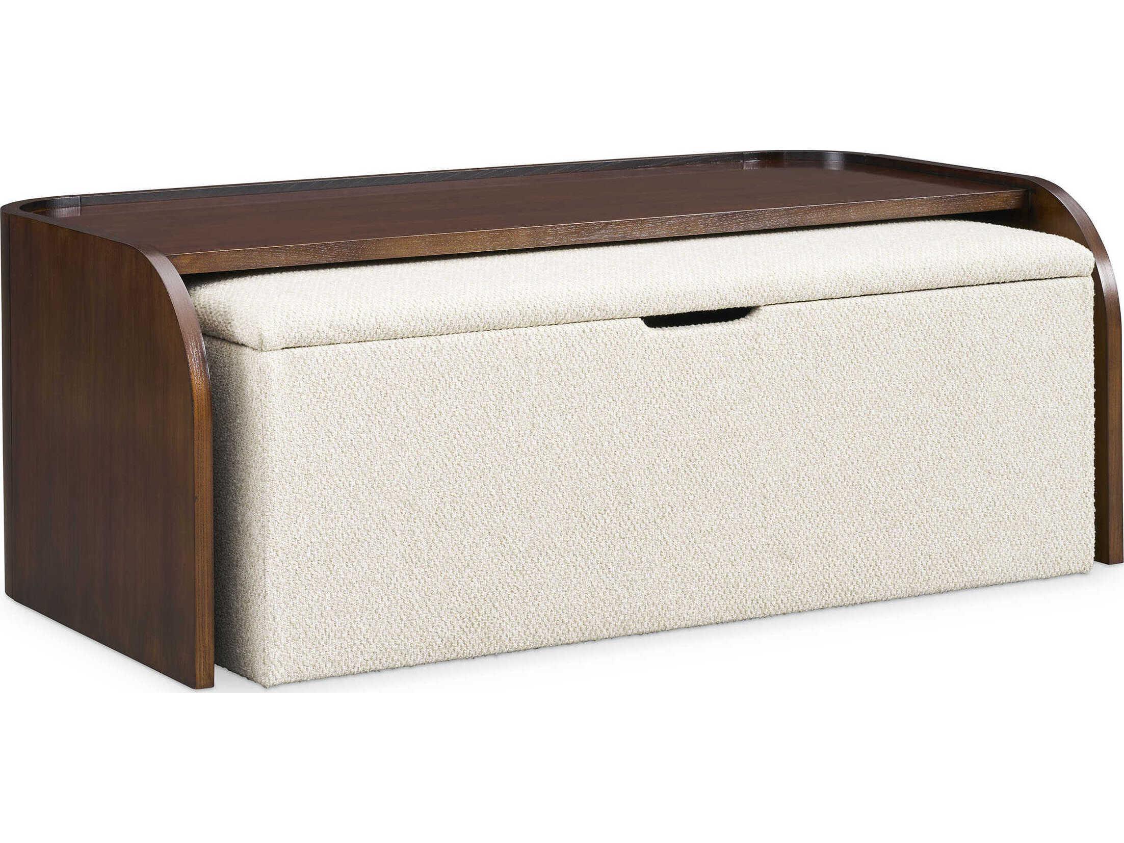 Hickory White Hamilton Rectangular Wood Cocktail Table