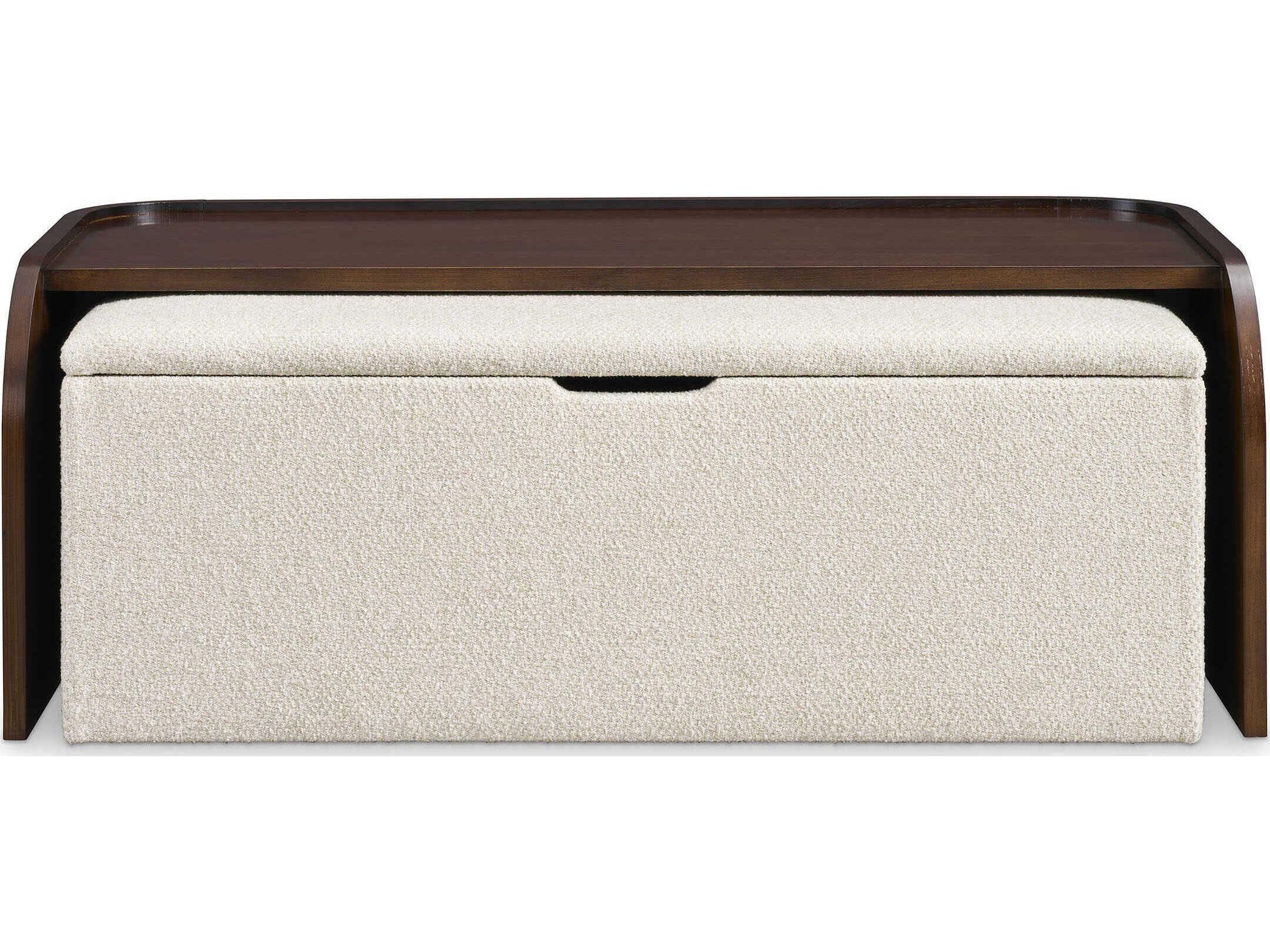 Hickory White Hamilton Rectangular Wood Cocktail Table