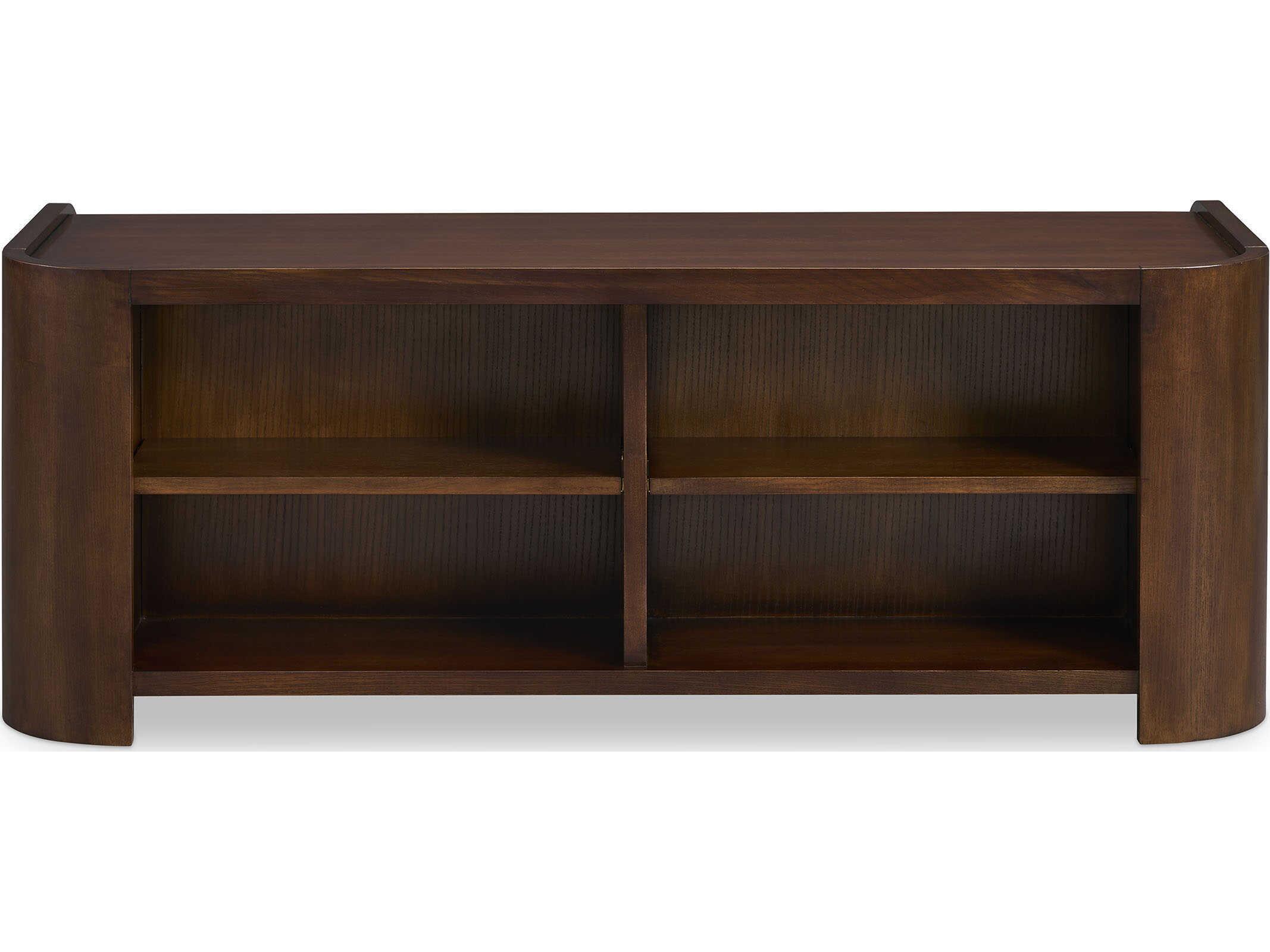 Hickory White Hamilton Rectangular Wood Modern Walnut Coffee Table