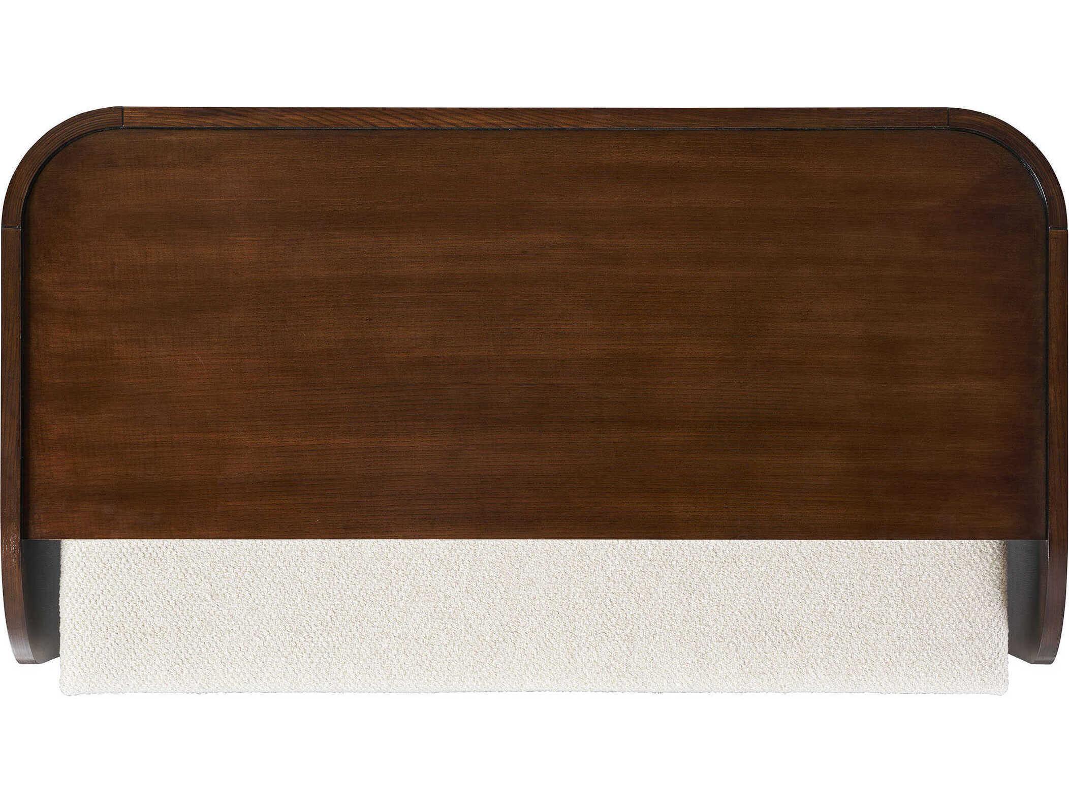 Hickory White Hamilton Rectangular Wood Modern Walnut Coffee Table