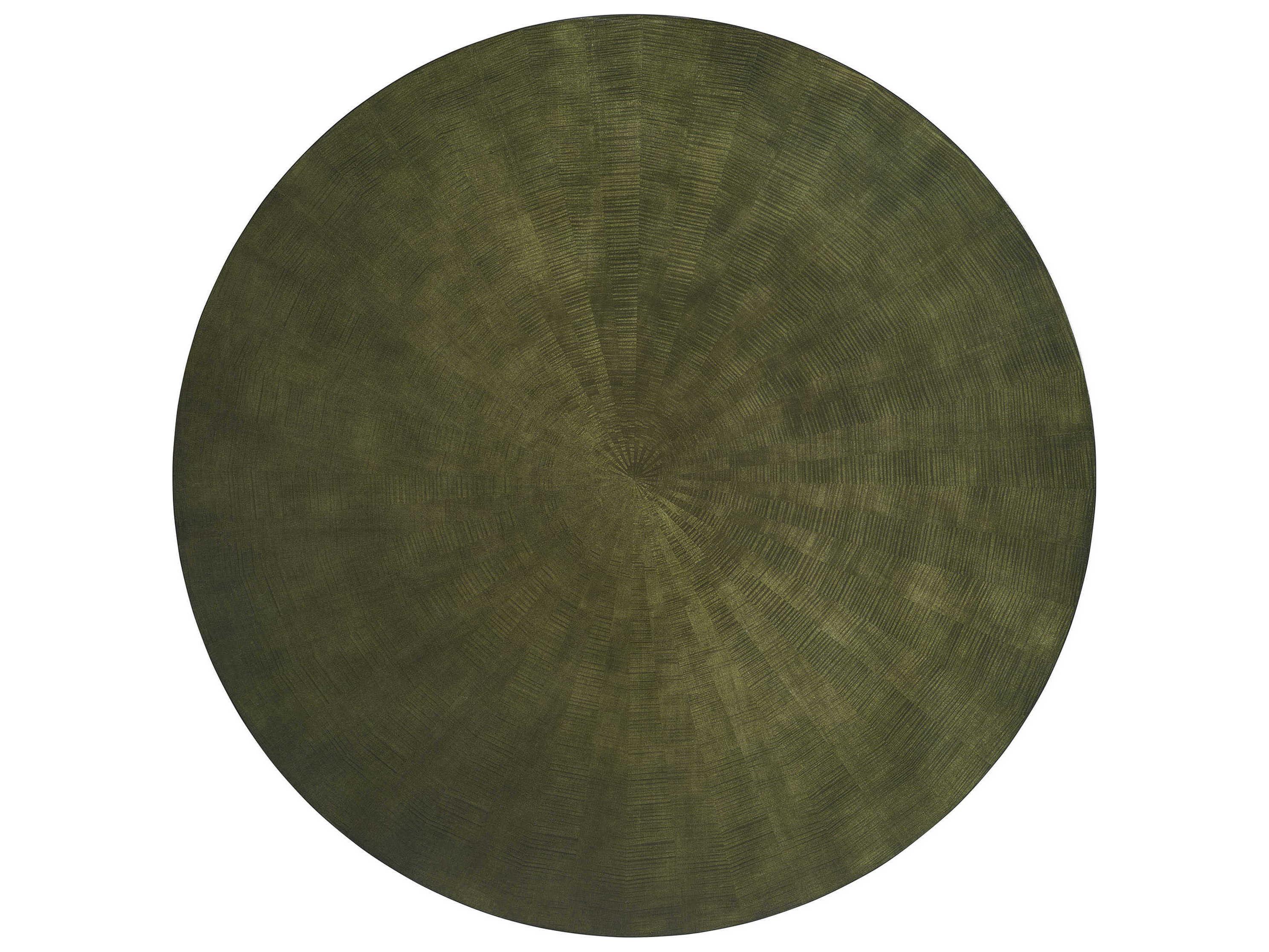 Hickory White Round Wood Raven Wings Coffee Table