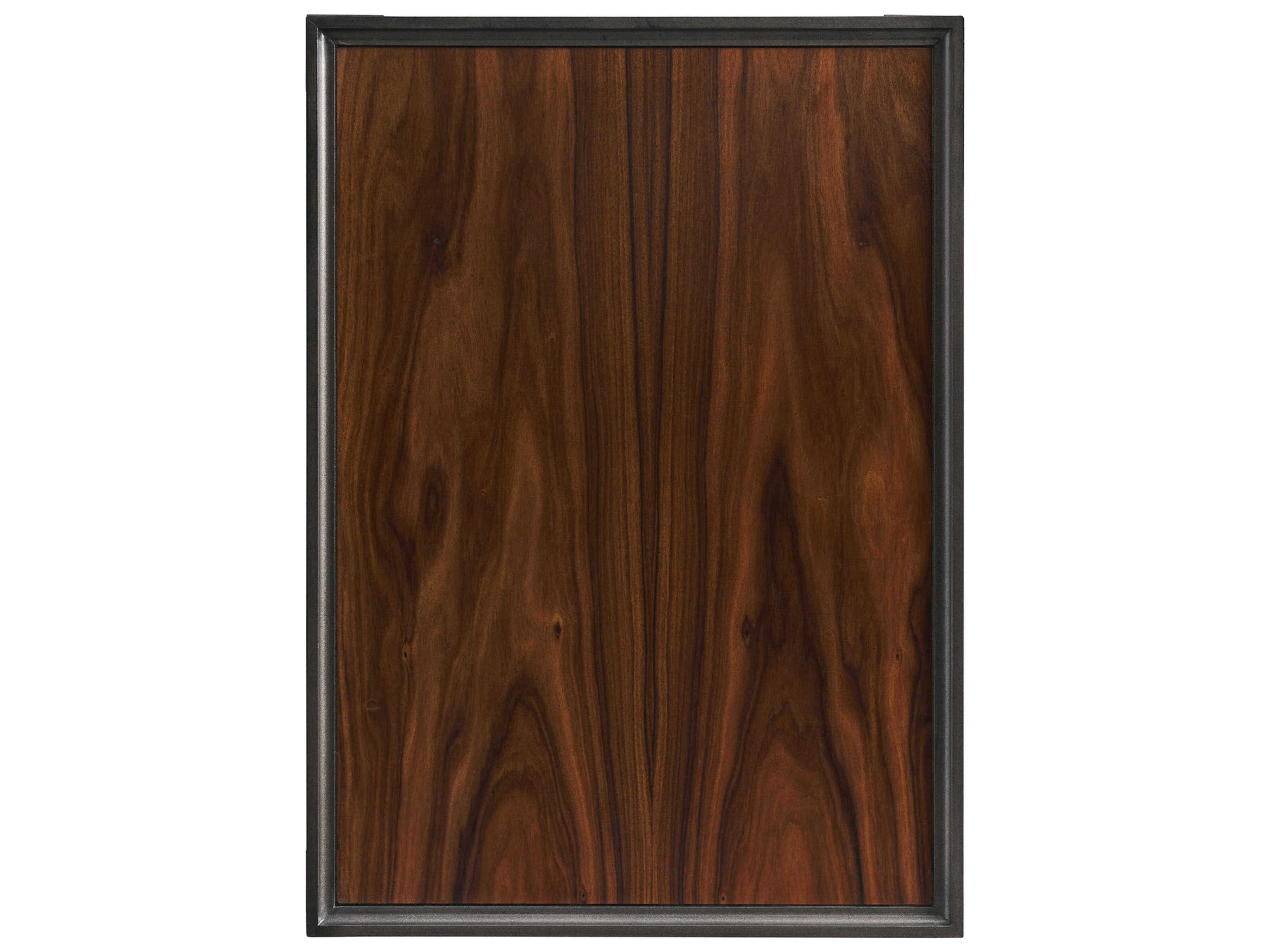 Hickory White Rectangular Wood Modern Walnut End Table