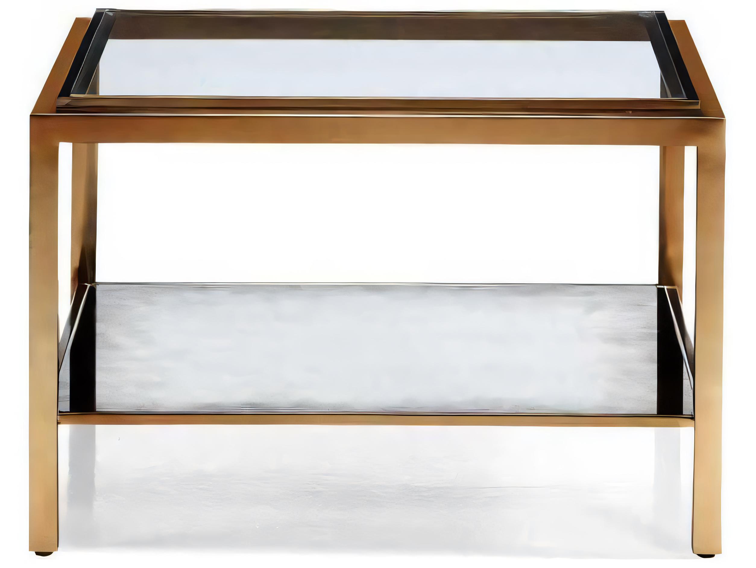 Hickory White Journey The World Rectangular Glass Rose Gold Valencia Bunching Cocktail