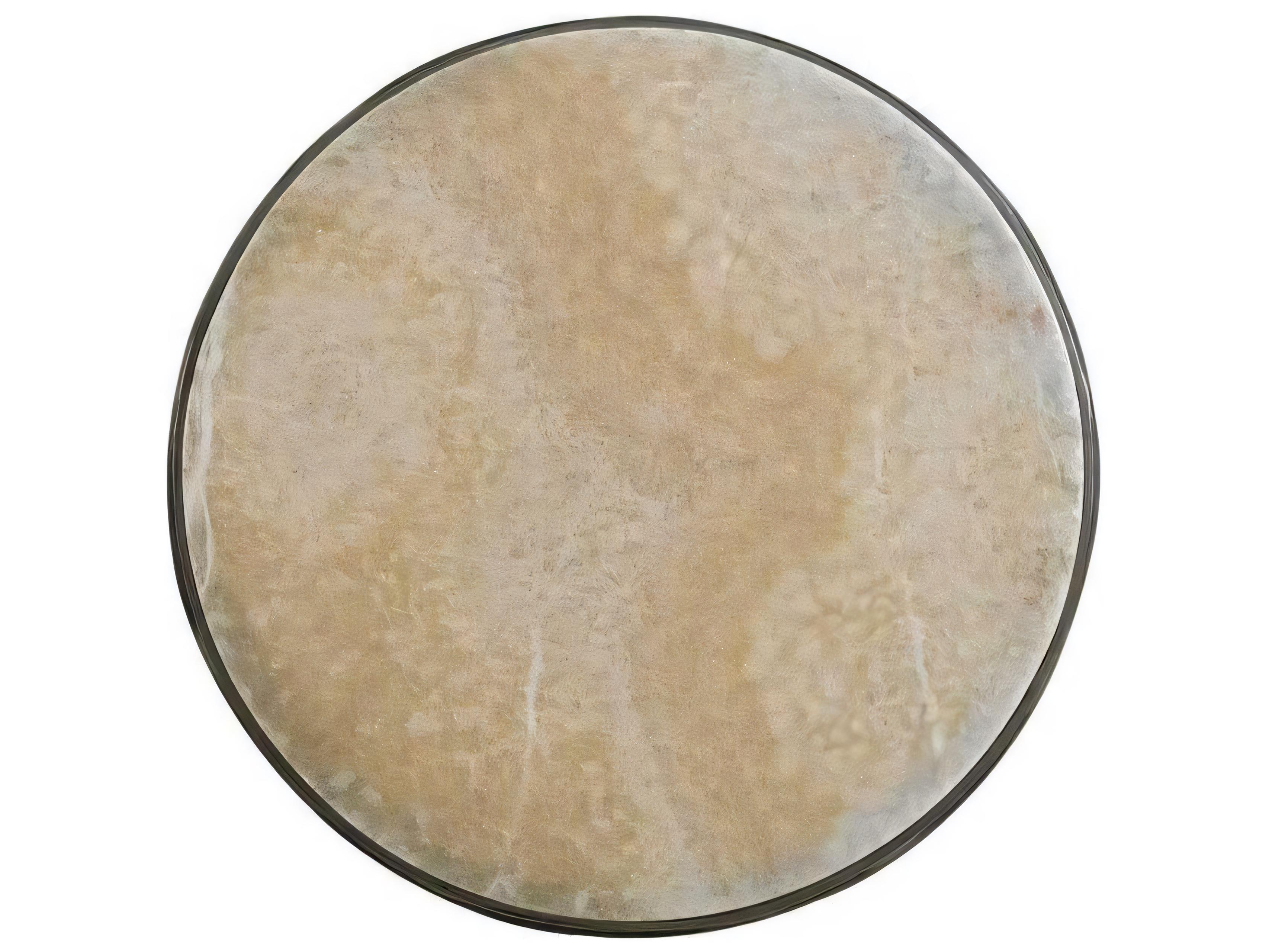 Hickory White A La Carte Round Stone Champagne Onyx Central End Table