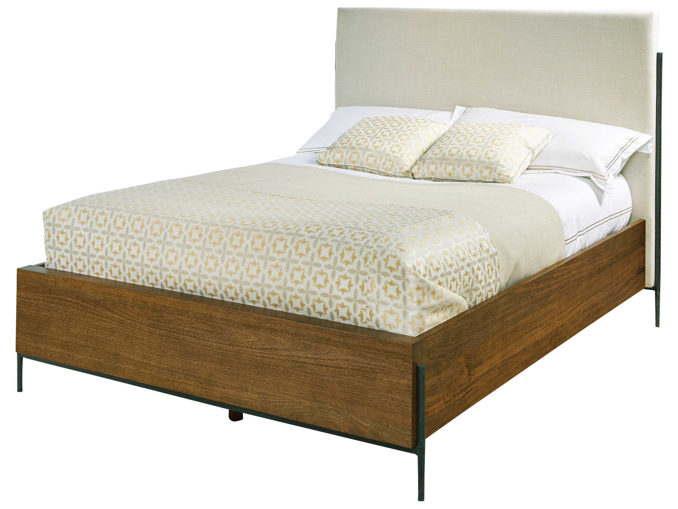 Hekman Bedford Park Beige Upholstered Queen Platform Bed