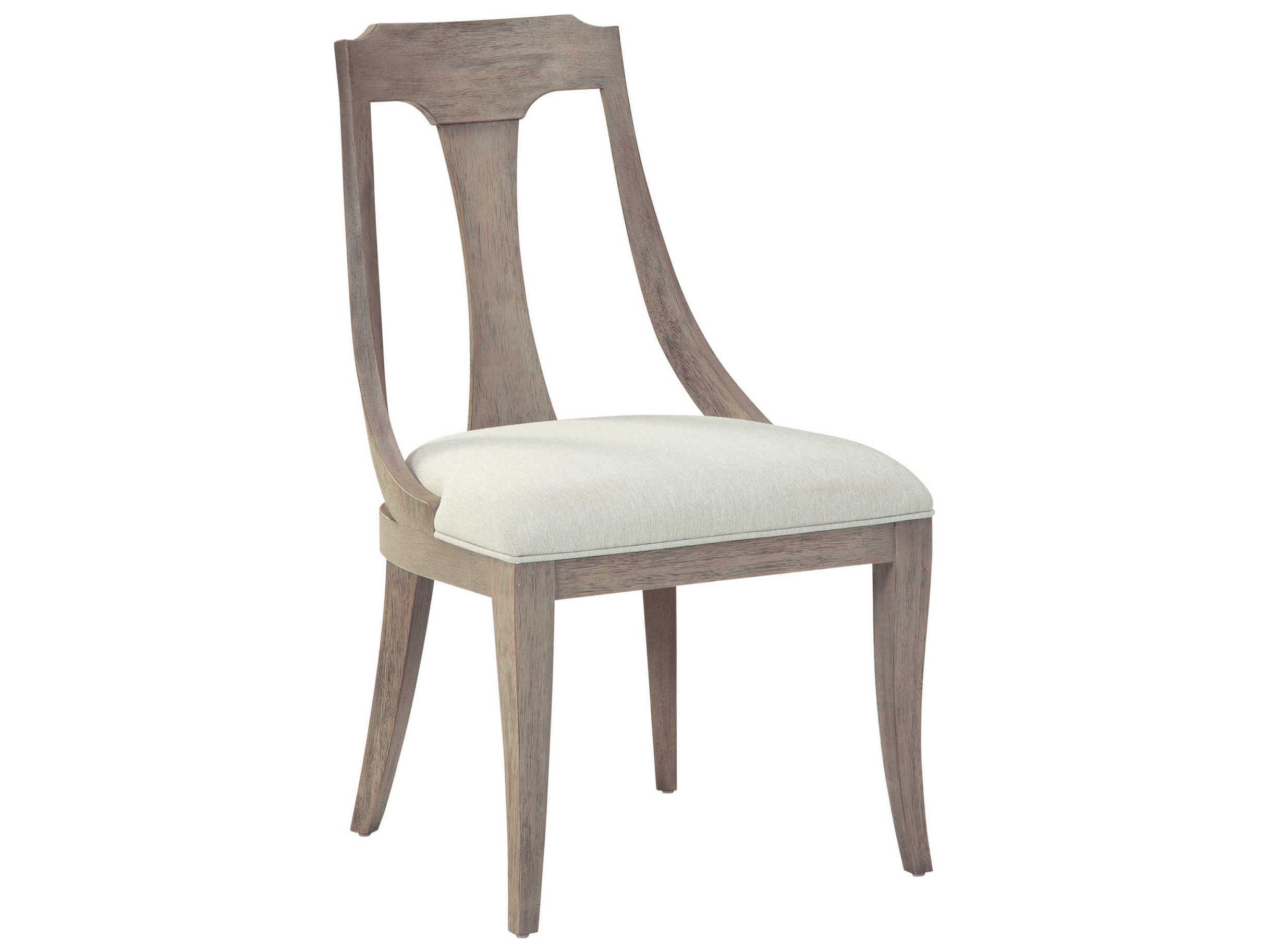 Hekman Wellington Solid Wood Brown Upholstered Side Dining Chair