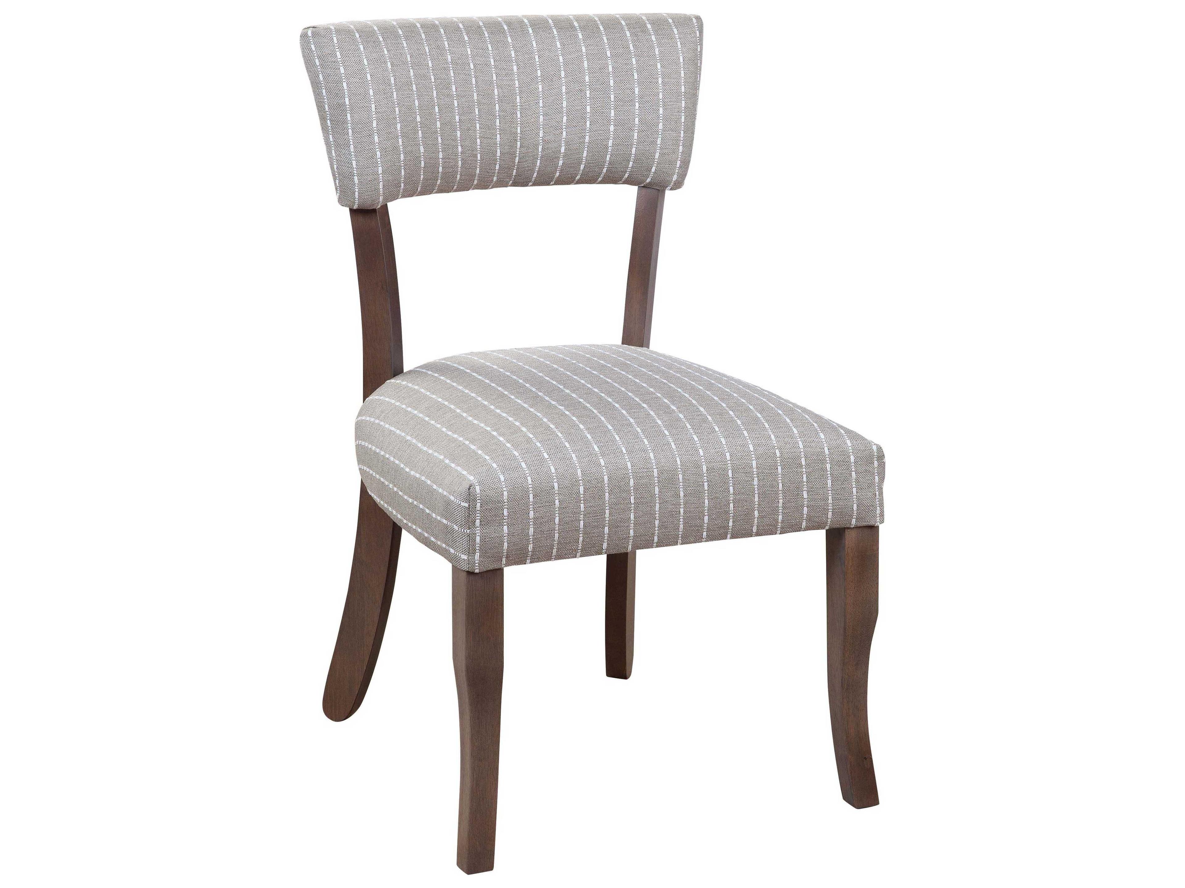 Hekman Scottsdale Mindi Wood White Upholstered Side Dining Chair