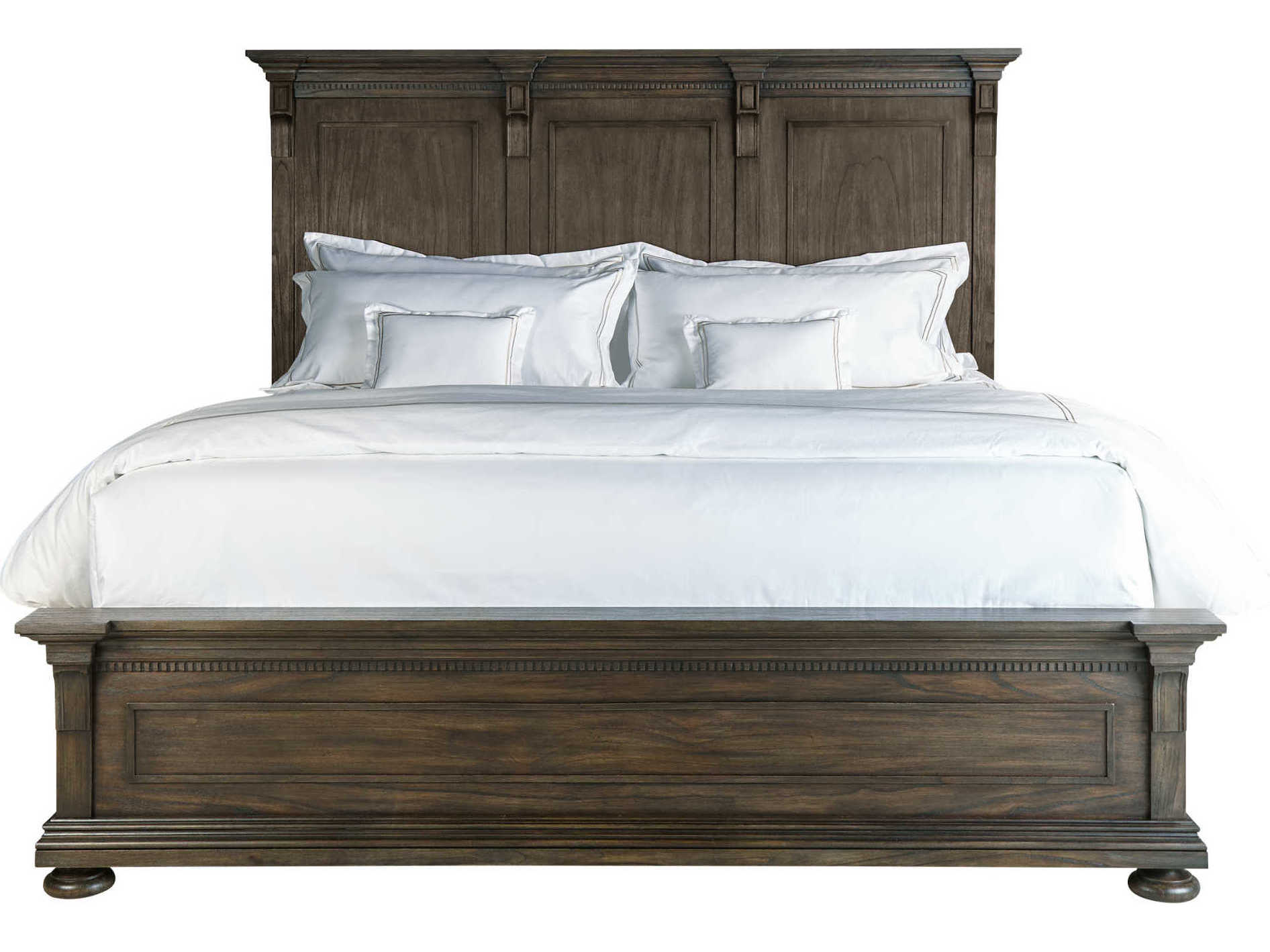 Hekman Wellington Java Brown Mindi Wood Queen Panel Bed