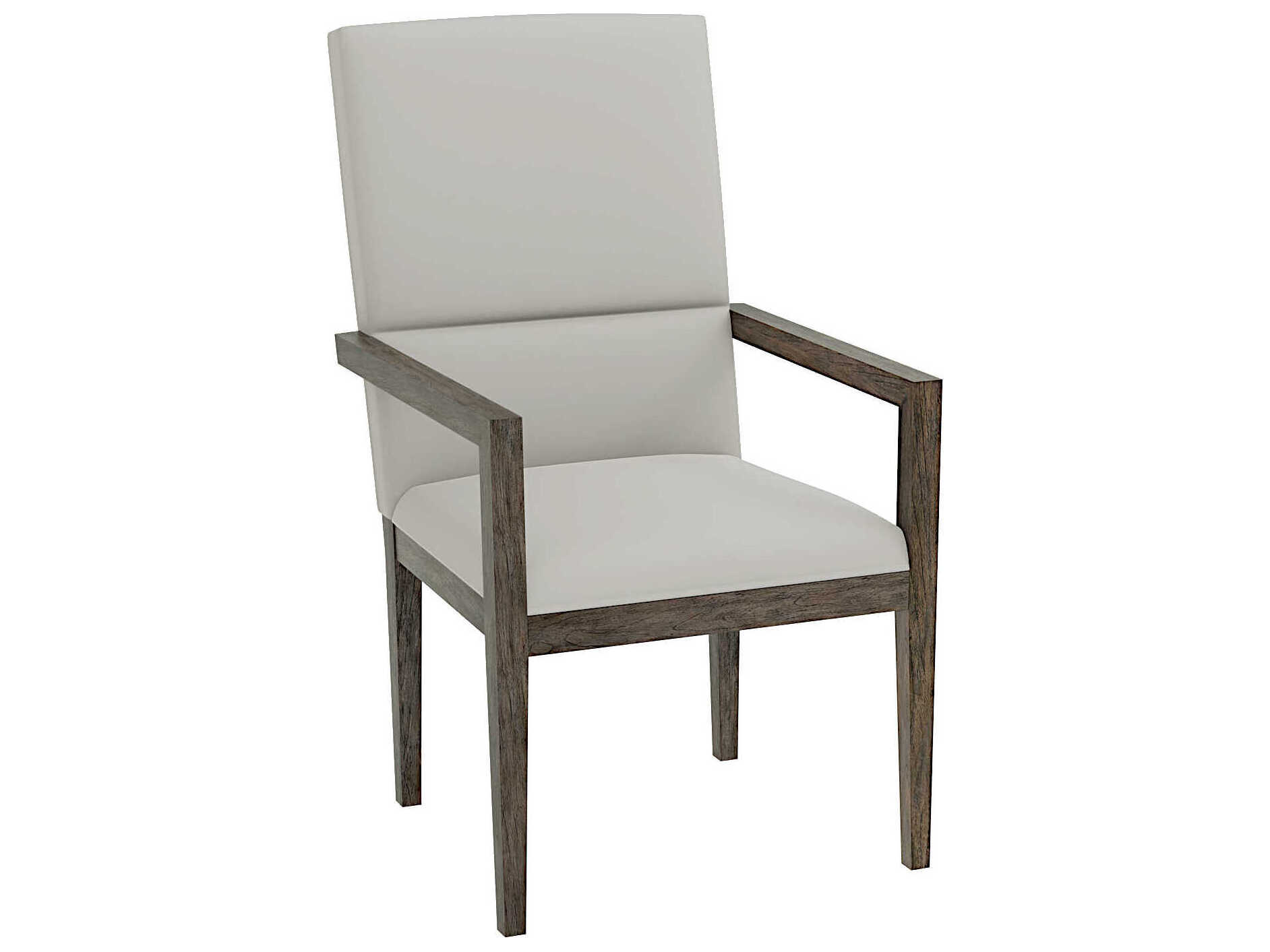 Hekman Arlington Heights Gray Upholstered Arm Dining Chair