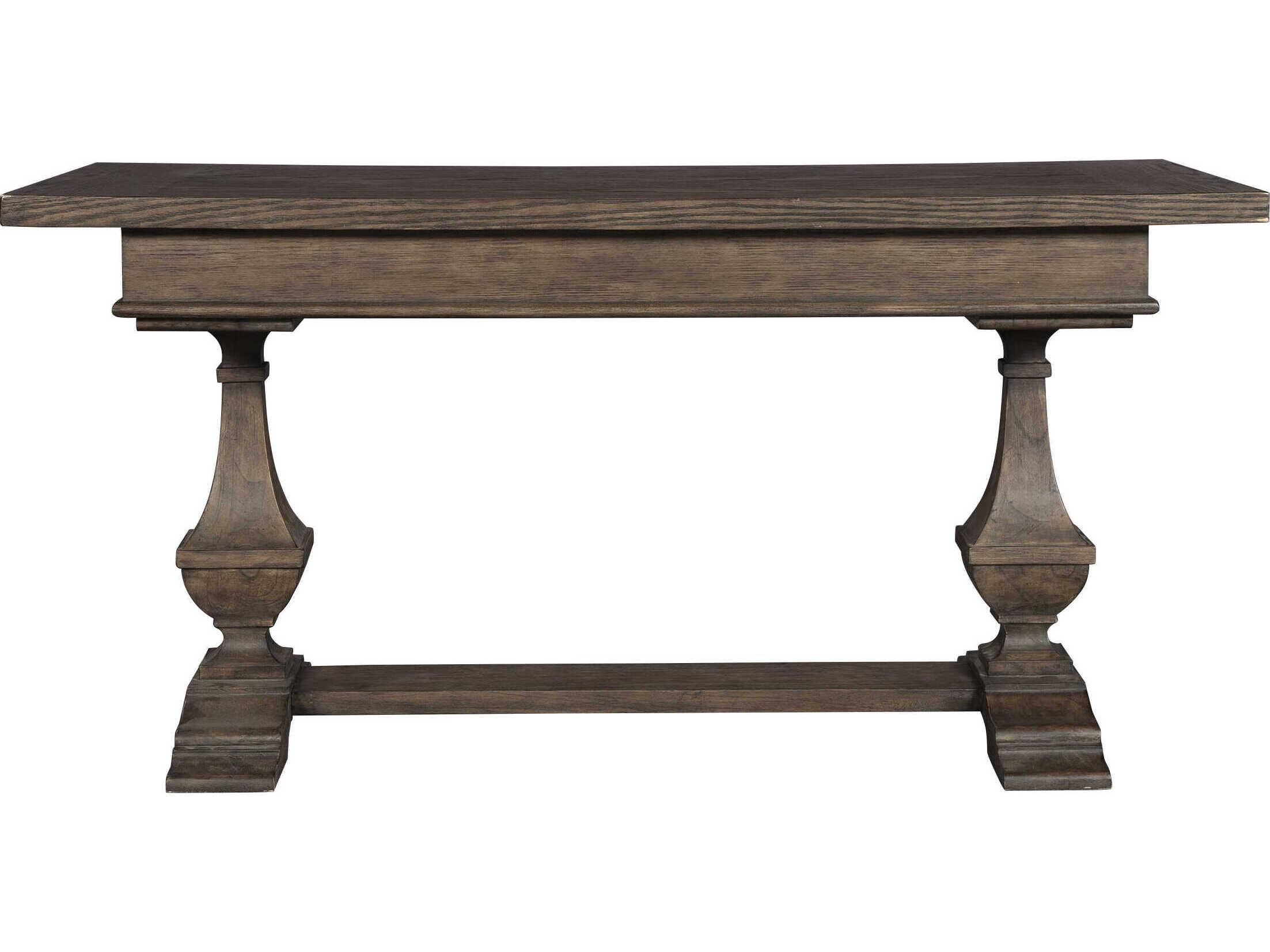 Hekman Office Special Reserve Brown Oak Wood Writing Desk