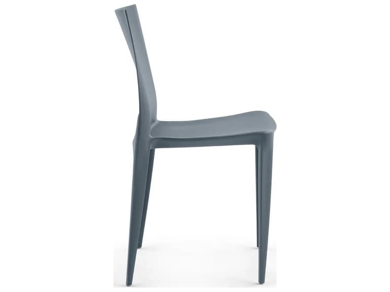 Heller Outdoor Bellini Dark Grey Polypropylene Dining Chair - Pack of 2