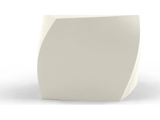Heller Outdoor Gehry White Polypropylene Square End Table