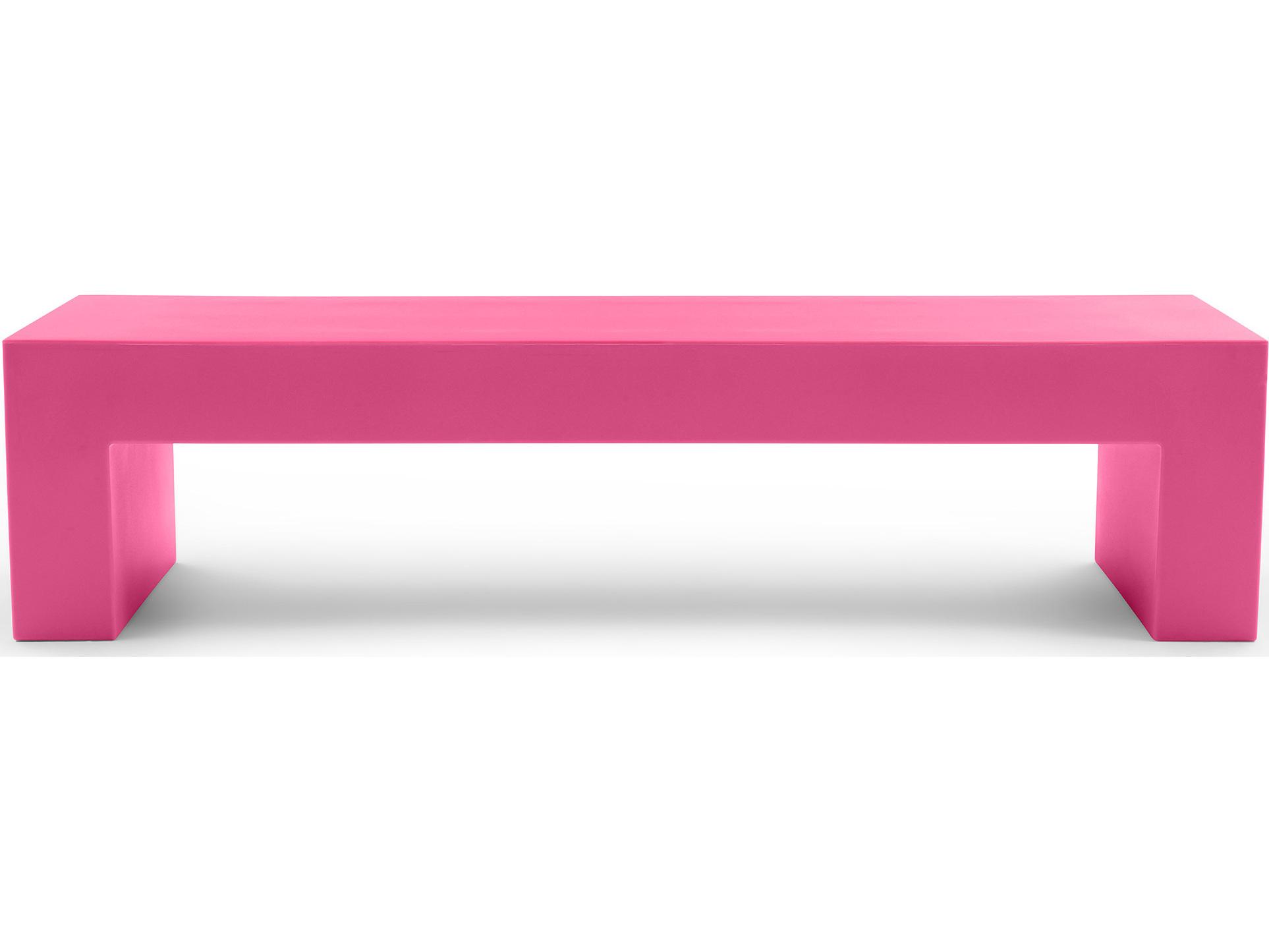 Heller Outdoor Vignelli Large Bench - Pink