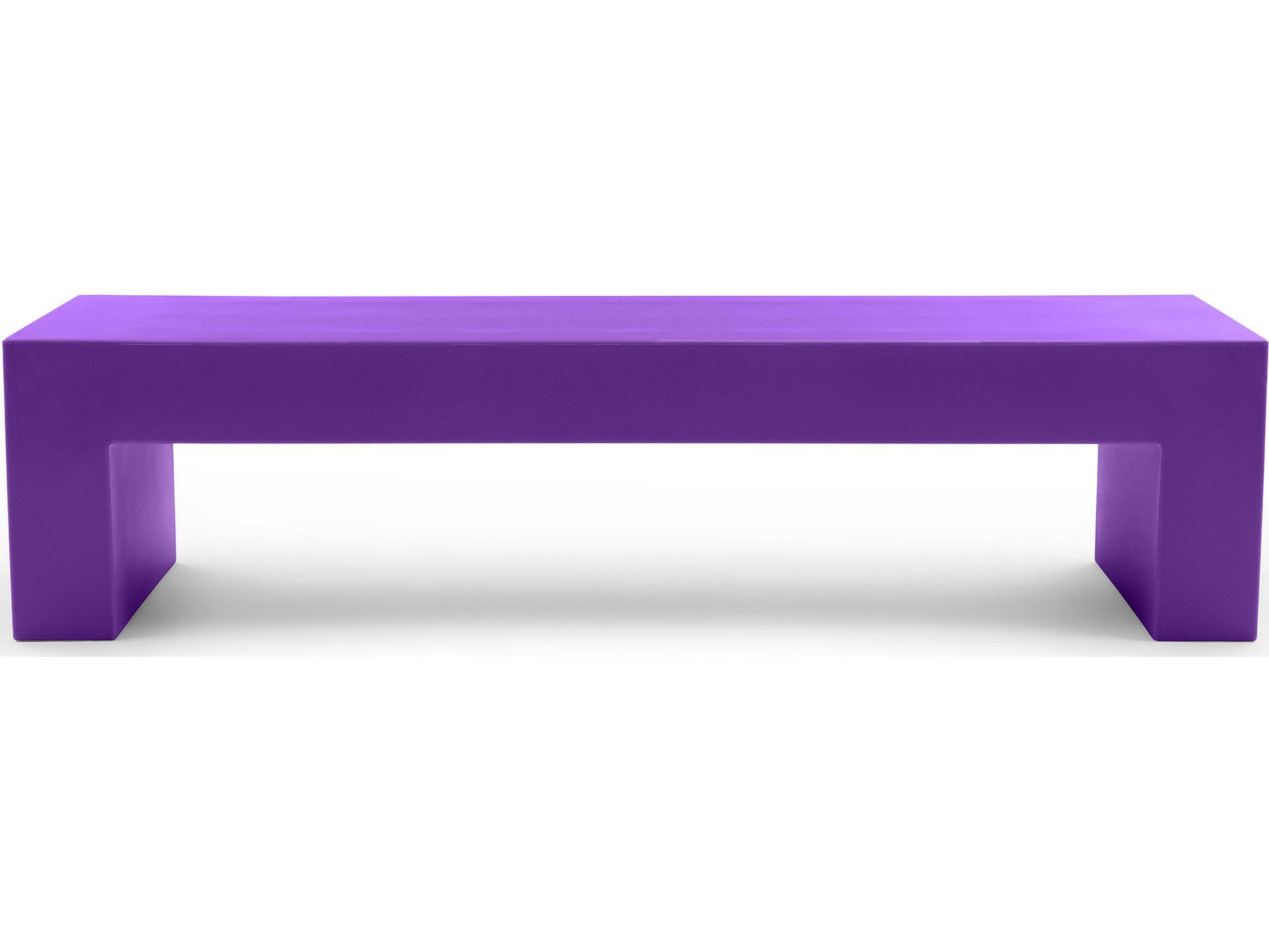 Heller Outdoor Vignelli Large Bench - Purple