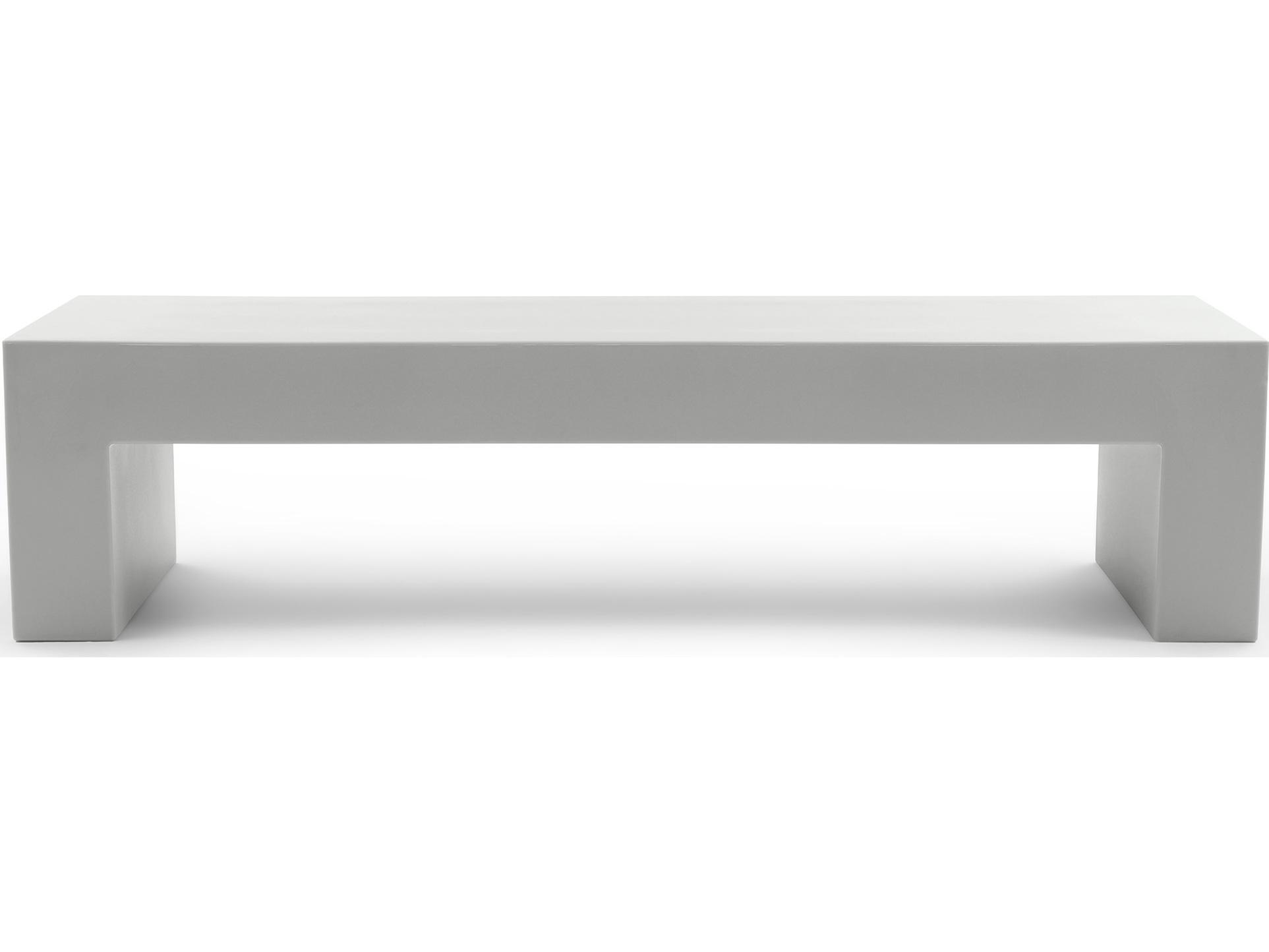 Heller Outdoor Vignelli Large Bench - Light Grey