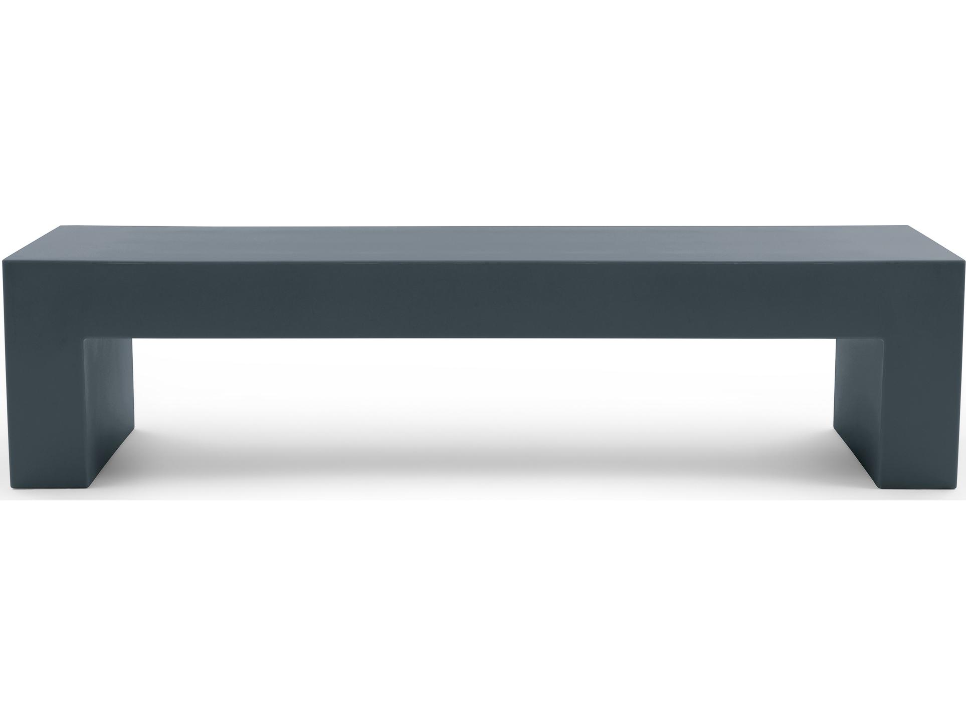 Heller Outdoor Vignelli Bench Large 72" - Slate