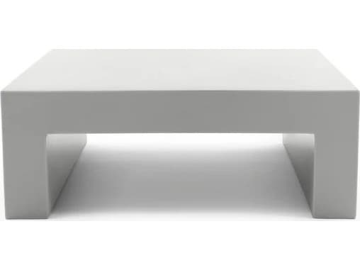 Heller Outdoor Vignelli Stoned Recycled Plastic Square Coffee Table