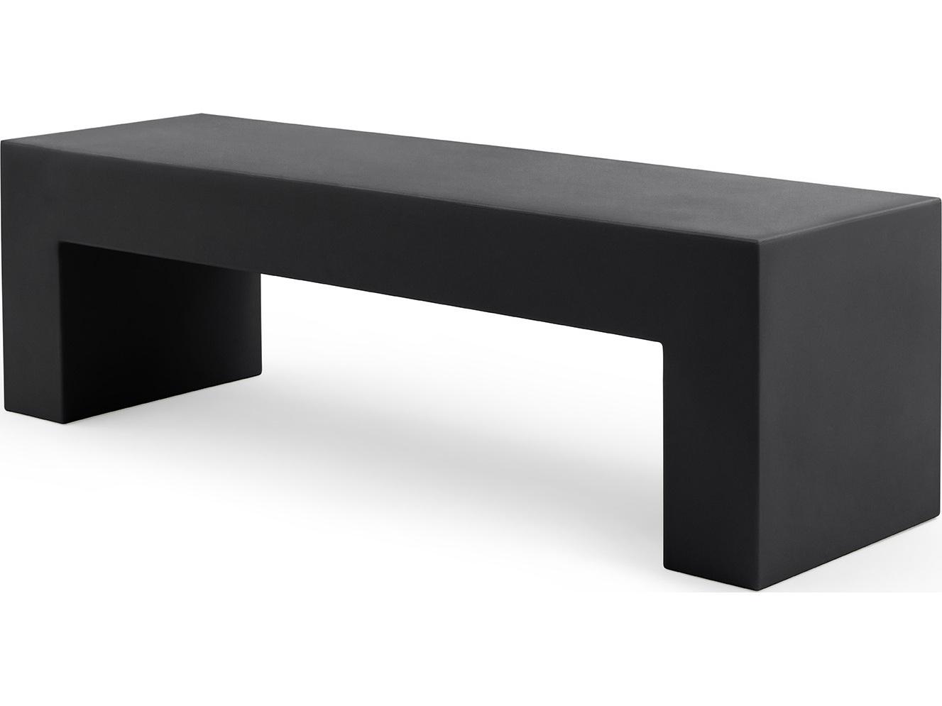 Heller Outdoor Vignelli Medium Bench - Dark Grey