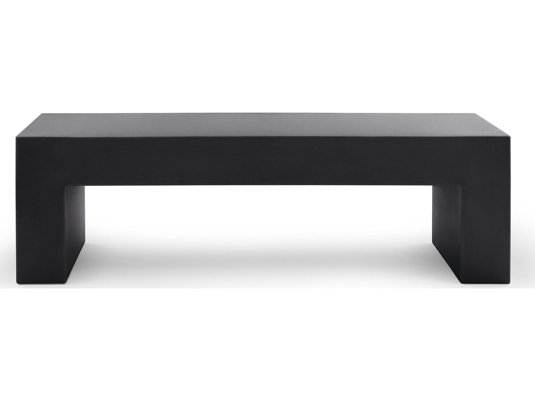 Heller Outdoor Vignelli Medium Bench - Dark Grey
