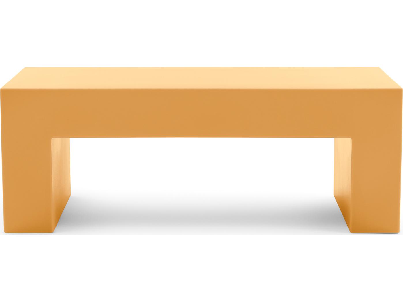 Heller Outdoor Vignelli Bench Small 48" - Ochre