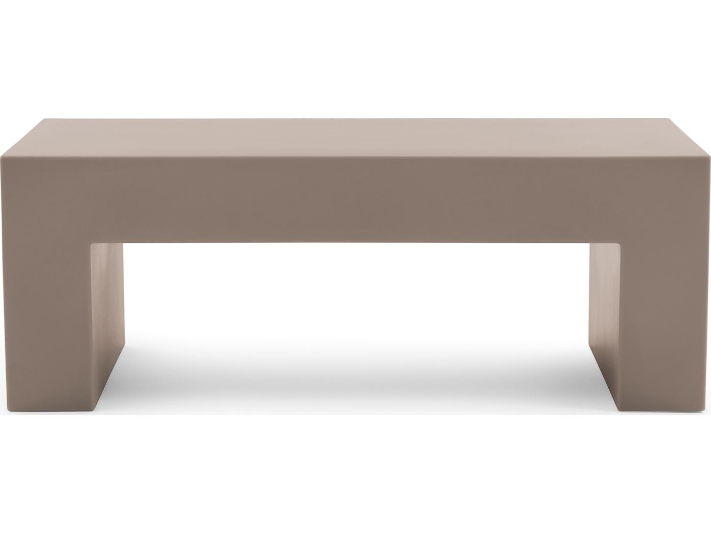 Heller Outdoor Vignelli Bench Small 48" - Brown