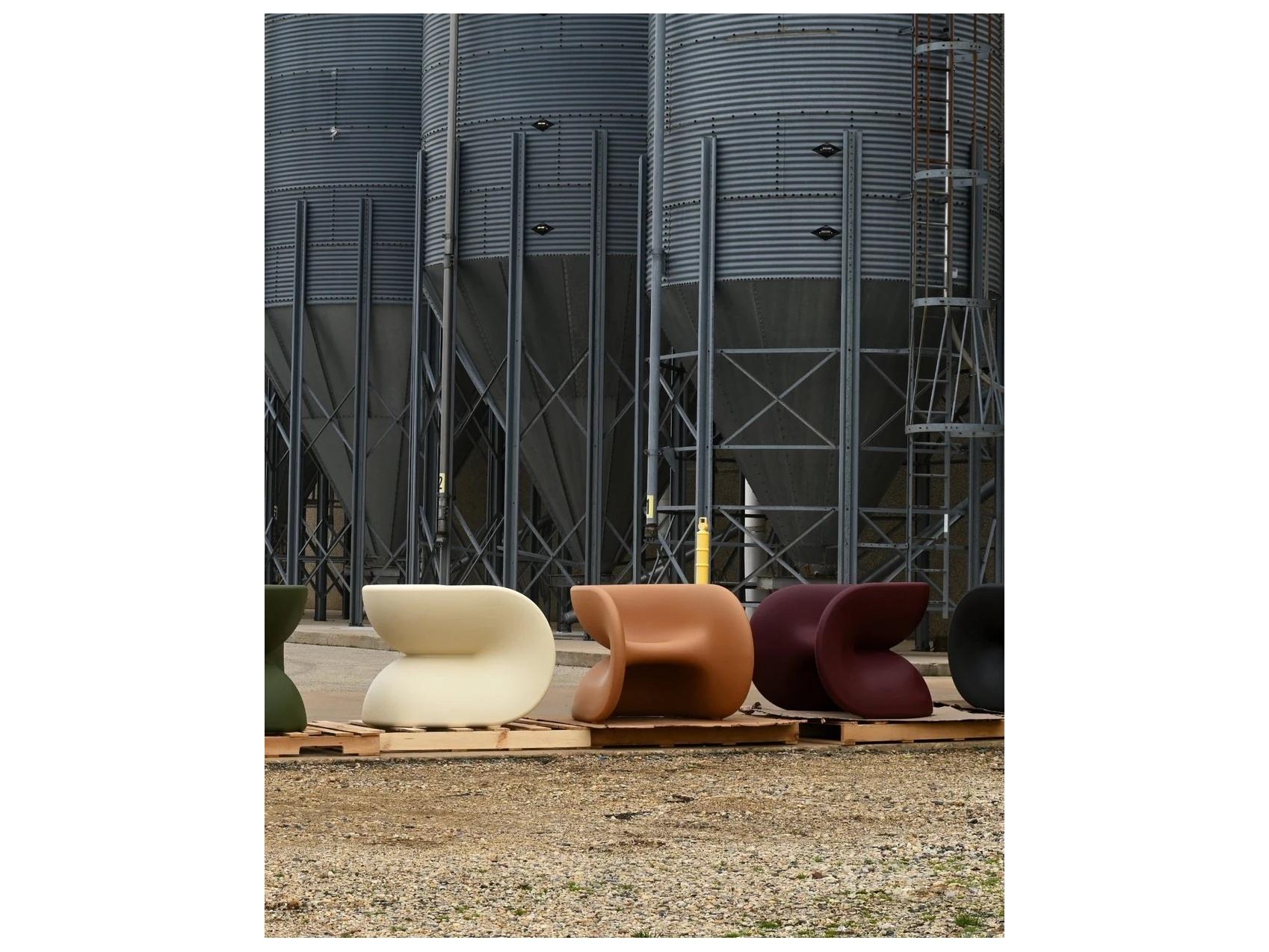 Heller Outdoor Fortune Oatmeal Recycled Plastic Dining Chair