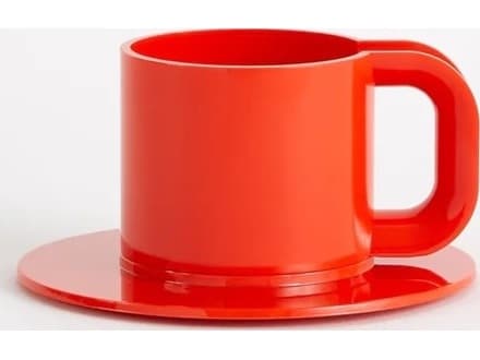 Heller Outdoor Max Orange 2 Cups and Saucers - Set of 12