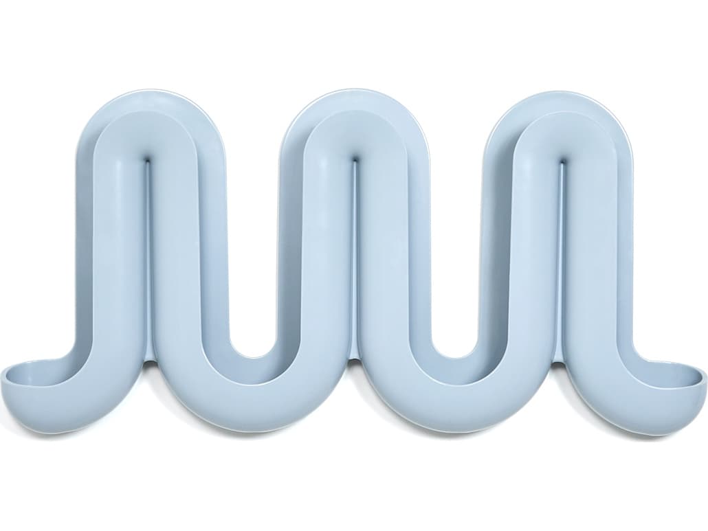 Heller Outdoor Swell Wall Rack & Catchall - Light Blue