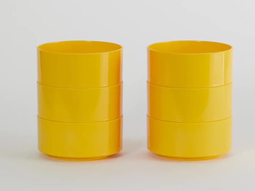 Heller Outdoor Max Yellow Dinnerware Kit 24 (6 dinner plates, 6 salad plates, 6 bowls, 6 mugs)