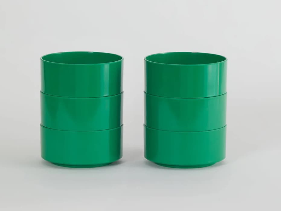 Heller Outdoor Max Green Dinnerware Kit 24 (6 dinner plates, 6 salad plates, 6 bowls, 6 mugs)